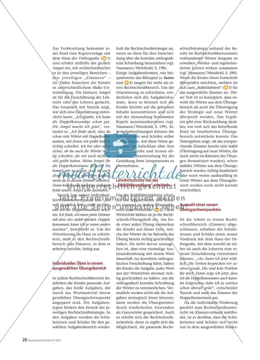 Individuelle Rechtschreibförderung - Arbeiten mit dem „Haus der Orthografie“ Preview 2
