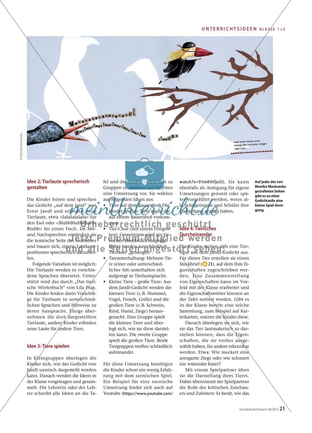Heute schon gezwitschitschitschitschitschert? - Ernst Jandls „Auf dem Land“ zum mit- und nachsprechen Preview 2