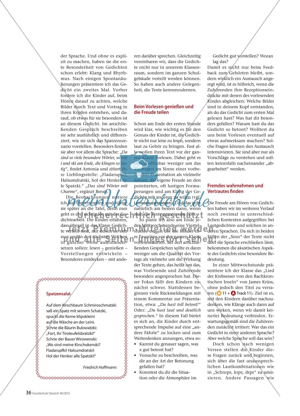 Wie Freizeit im Unterricht - Die Schule als begehbares Gedichtebuch Preview 2