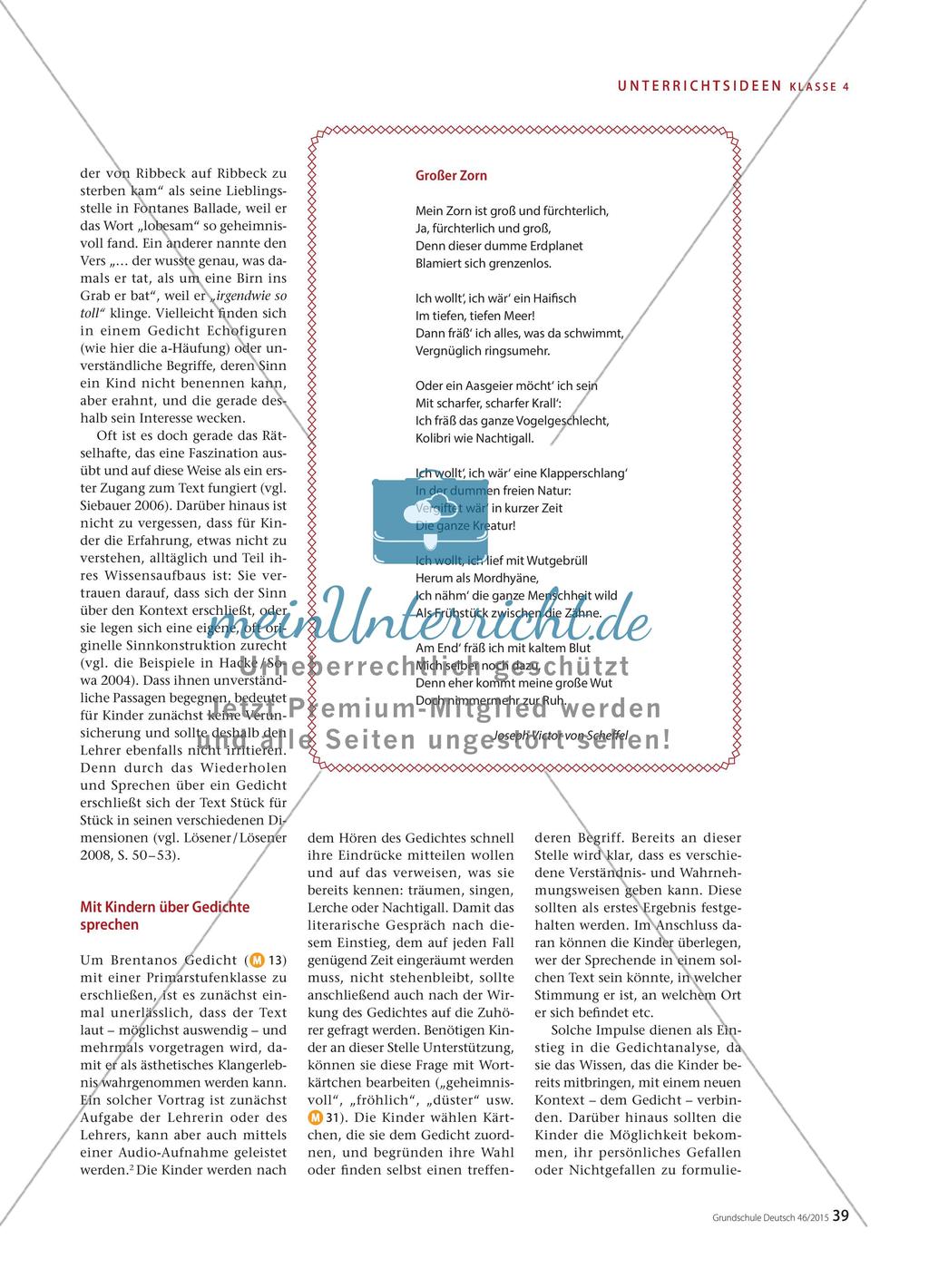 Wie eine Achterbahnfahrt mit Worten … - Mit Kindern über Gedichte sprechen Preview 2