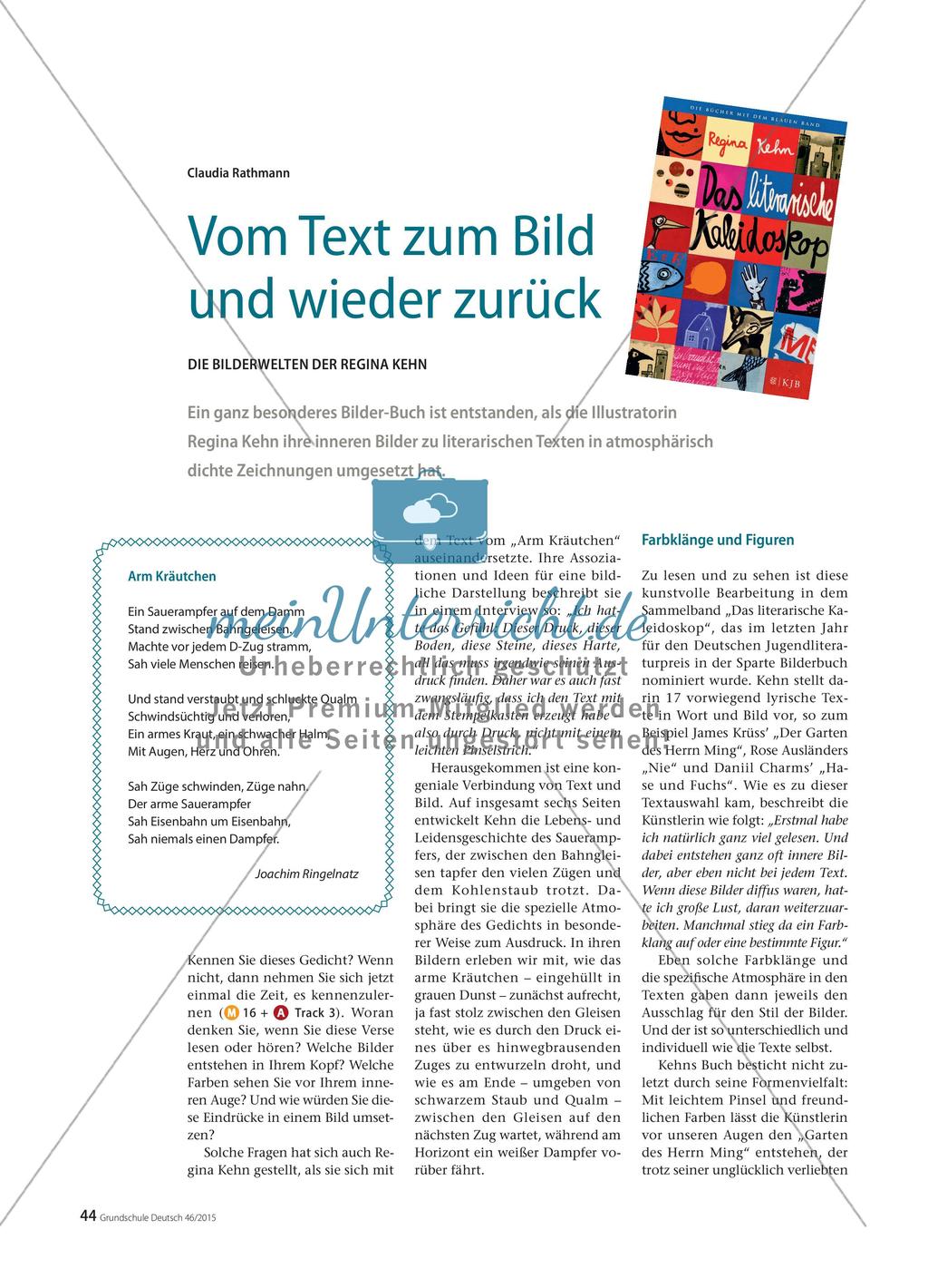 Vom Text zum Bild und wieder zurück - Die Bilderwelten der Regina Kehn Preview 1