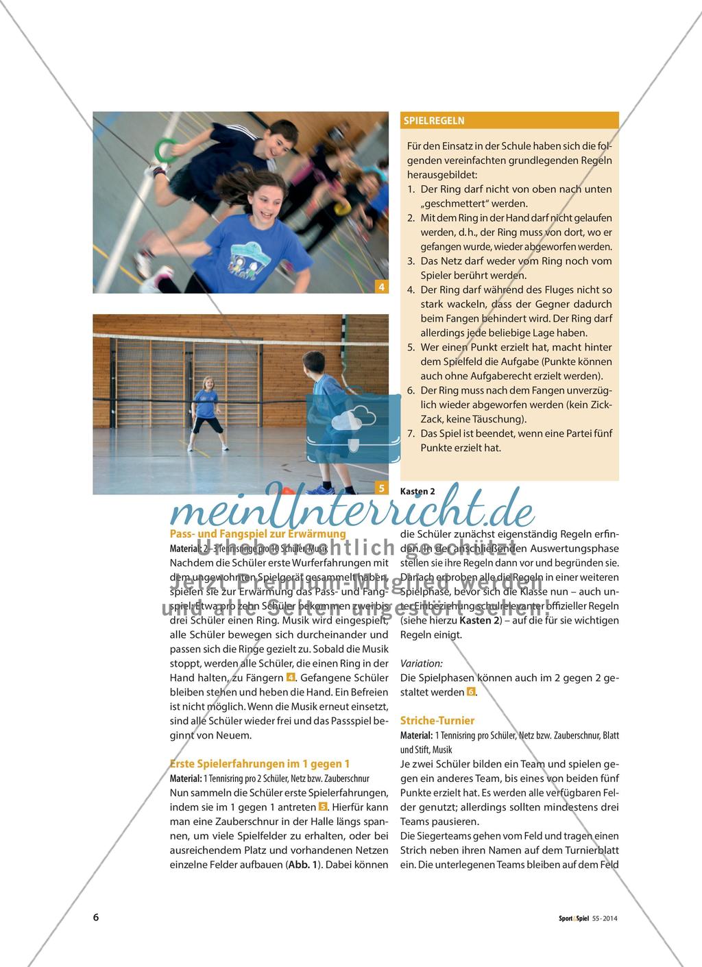 Ringtennis in der Schule - Dynamisch, spannend und von allen Kindern spielbar Preview 3