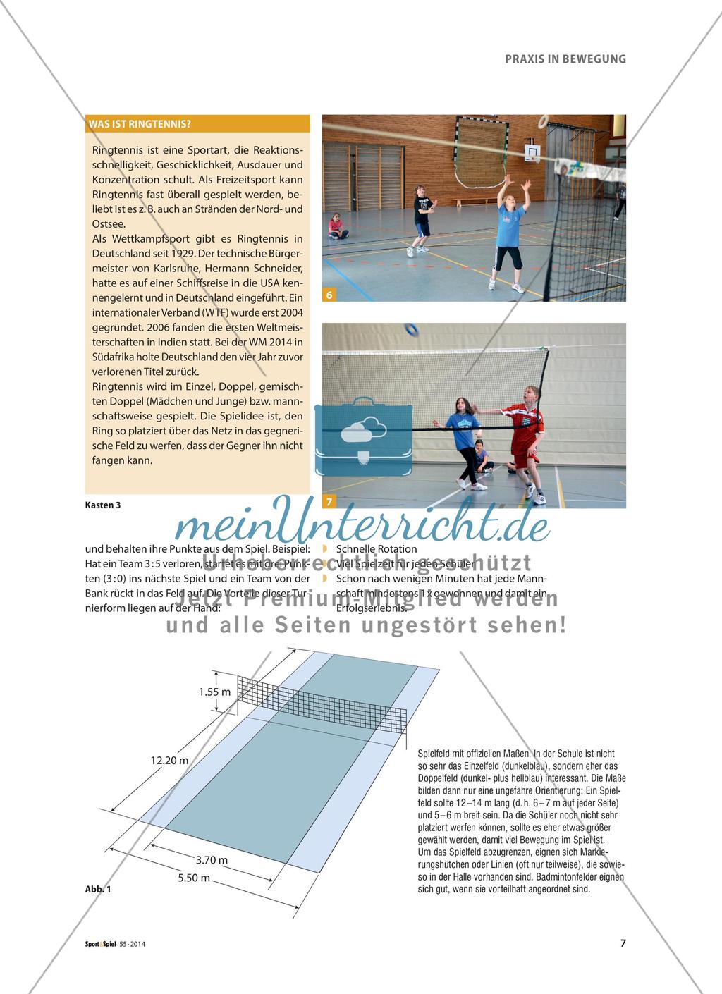 Ringtennis in der Schule - Dynamisch, spannend und von allen Kindern spielbar Preview 4