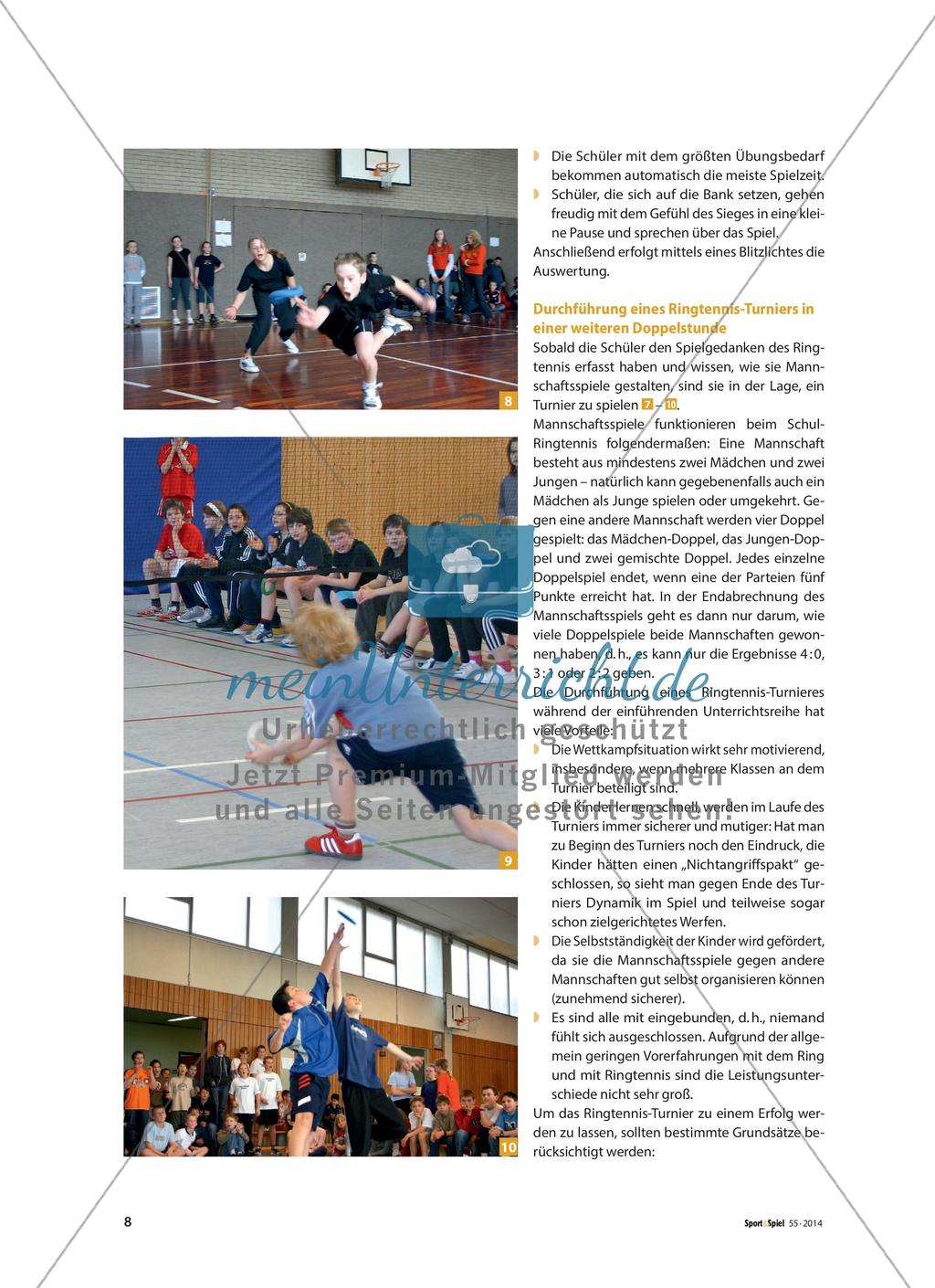 Ringtennis in der Schule - Dynamisch, spannend und von allen Kindern spielbar Preview 5