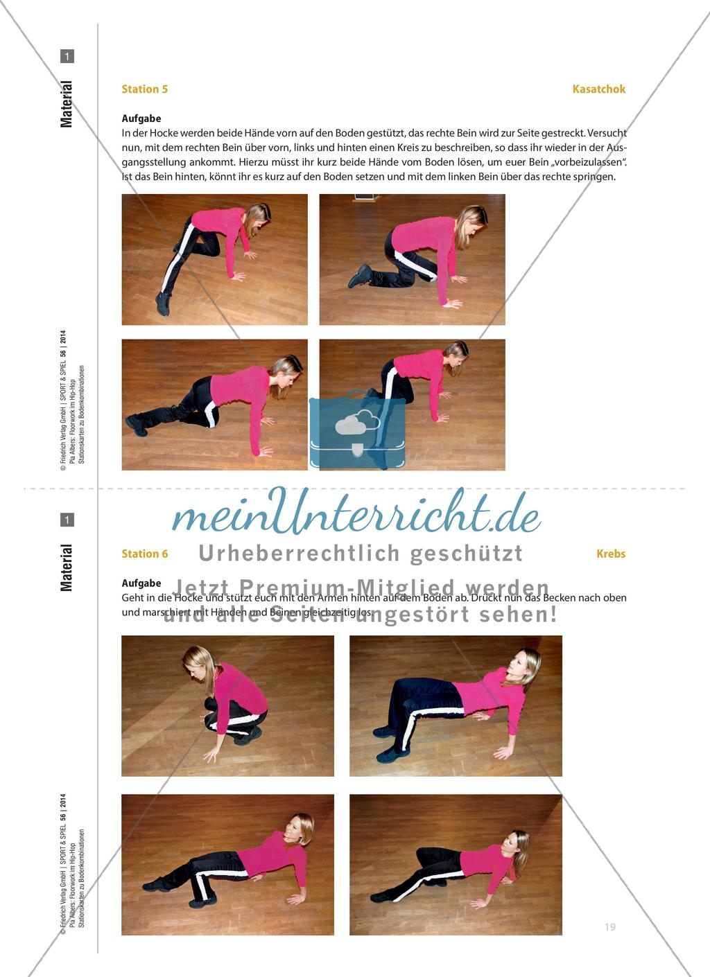 Floorwork im Hip-Hop - Stationsbetrieb zu Bodenkombinationen Preview 6