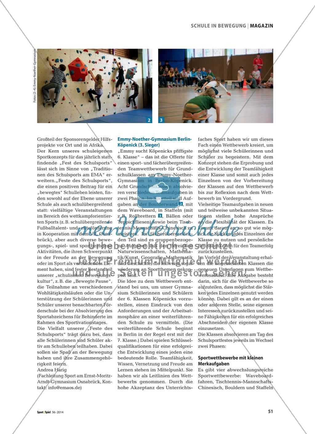 Deutscher Schulsportpreis vergeben - Zwei Siegerschulen stellen ihre Schulsportfeste vor Preview 2