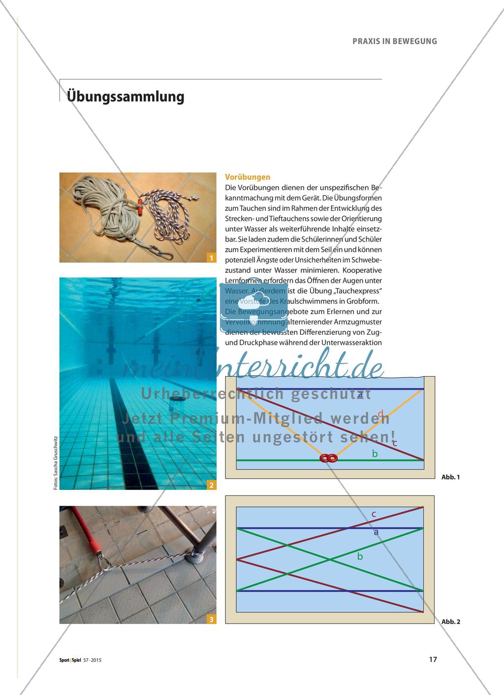 „Wir ziehen an einem Strang!“ - Tauchen und schwimmen mit dem Tau Preview 2