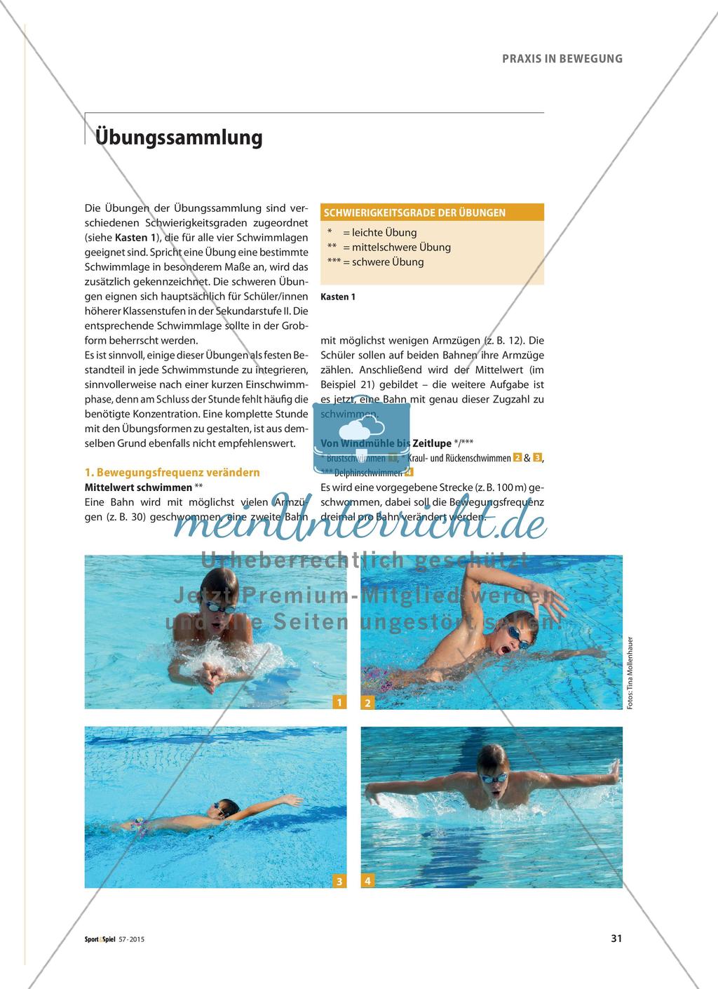 Schwimmtechnik verbessern - Koordinative Übungen zur Verbesserung der Technik Preview 2