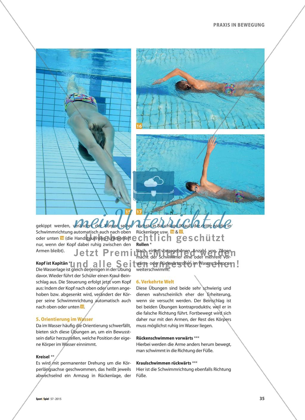 Schwimmtechnik verbessern - Koordinative Übungen zur Verbesserung der Technik Preview 6