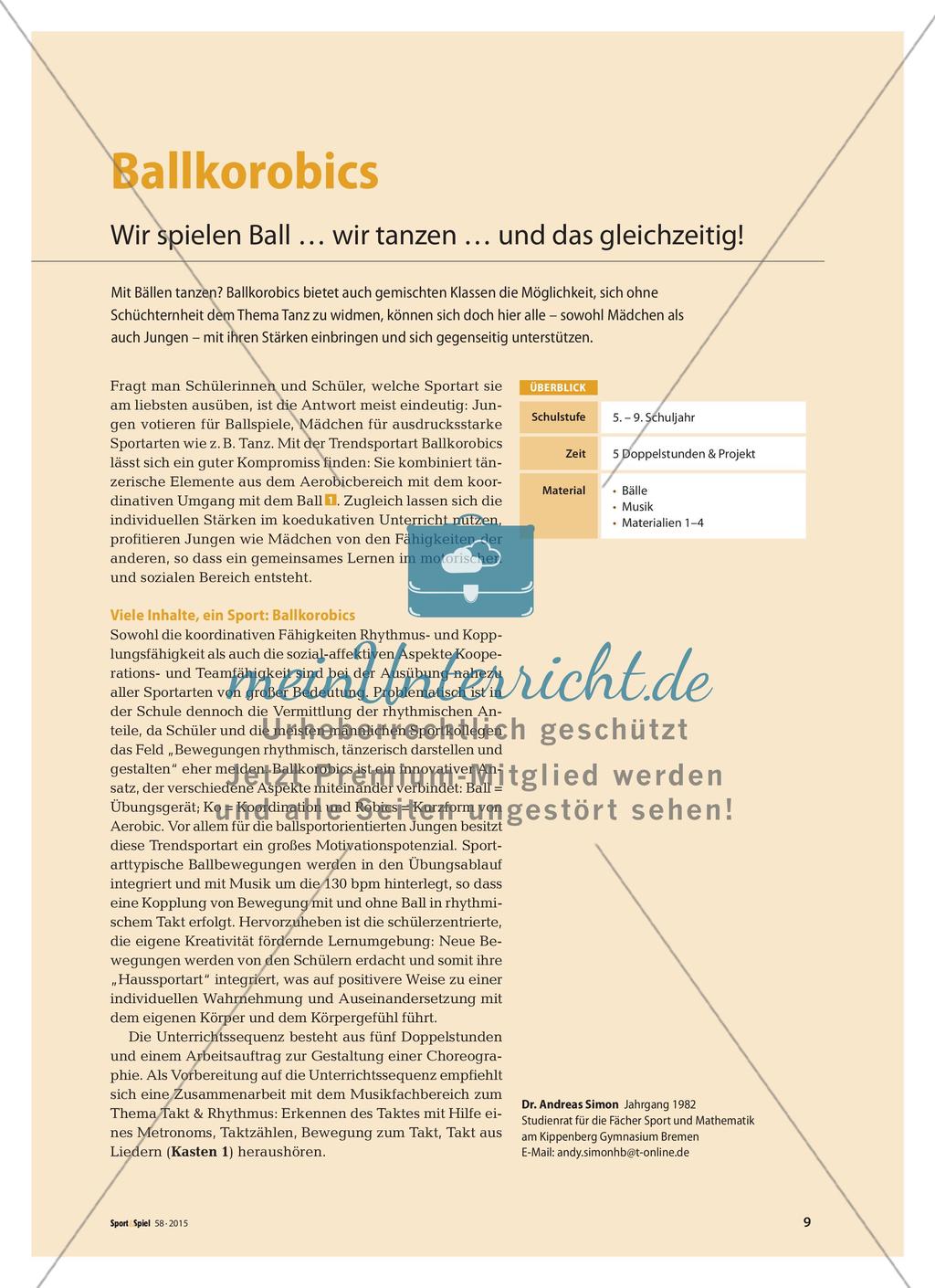 Ballkorobics - Wir spielen Ball … wir tanzen … und das gleichzeitig! Preview 1