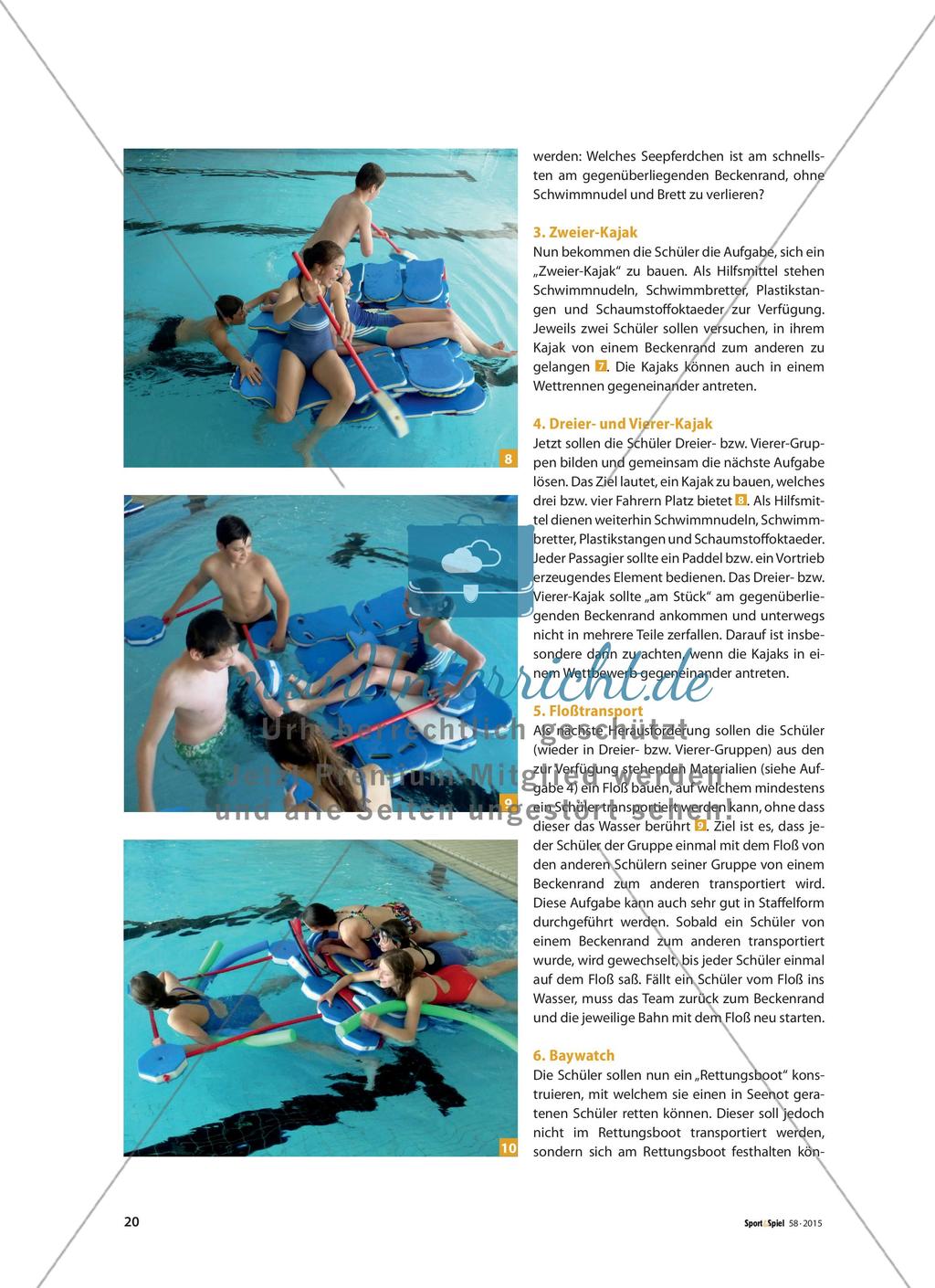 Bauend experimentieren - Schwimmkörper zur Fortbewegung im Wasser konstruieren Preview 3