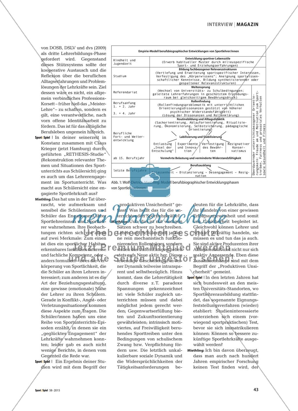 Ein Blick zurück von Wolf-Dietrich Miethling - 35 Jahre Forschung zum Sportunterricht aus Schüler- und Lehrersicht Preview 2