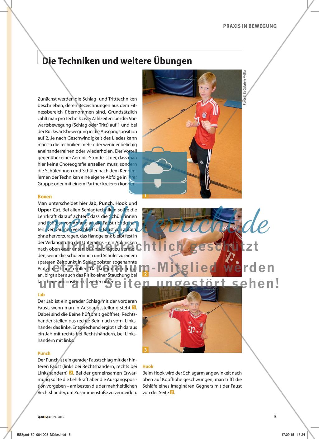 Kick-Box-Workout in der Schule - Kämpfen ohne Risiko Preview 2