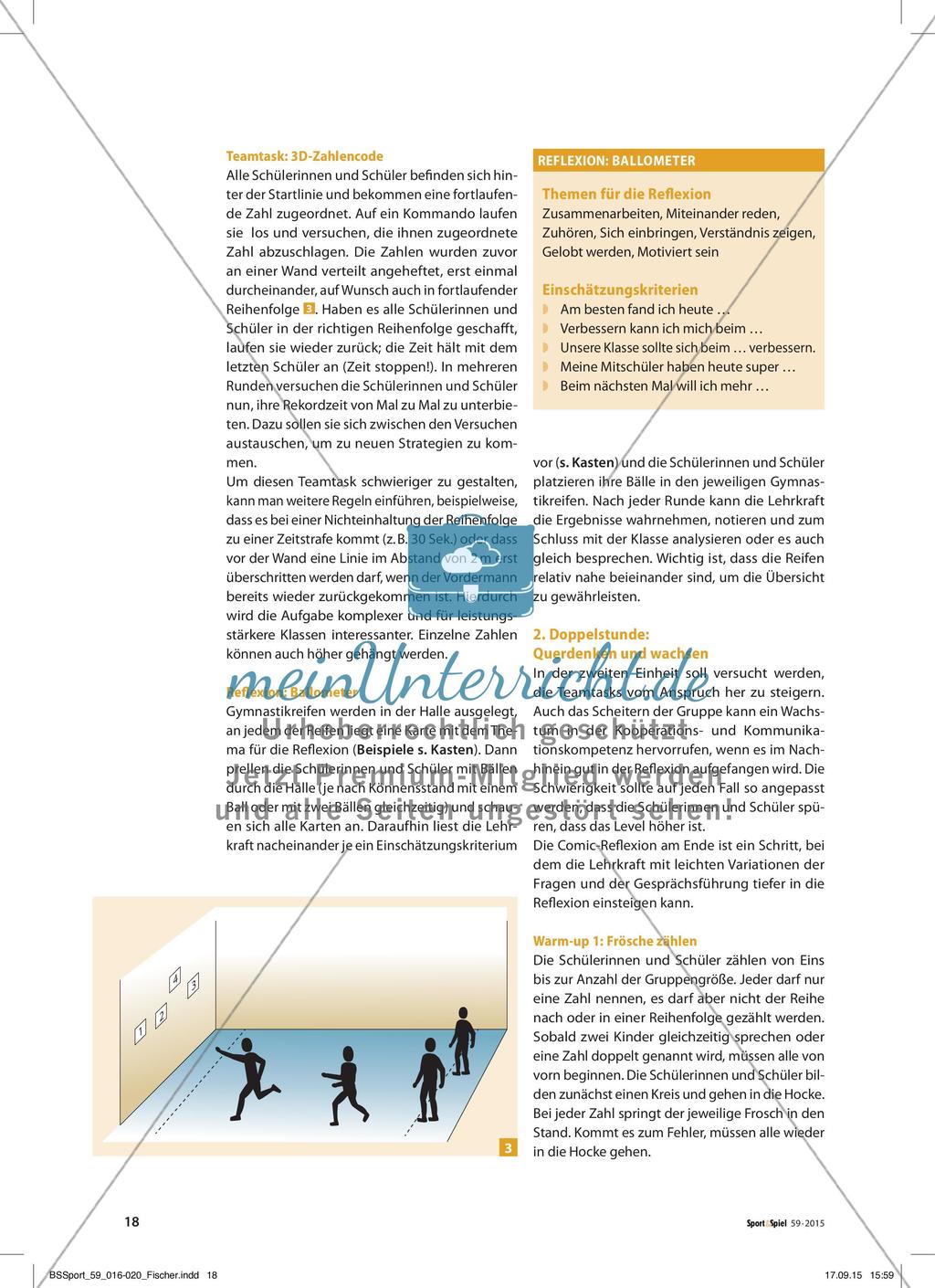 Erlebnispädagogik in der Schule - Warm-up, Teamtask und Gruppenreflexion Preview 3