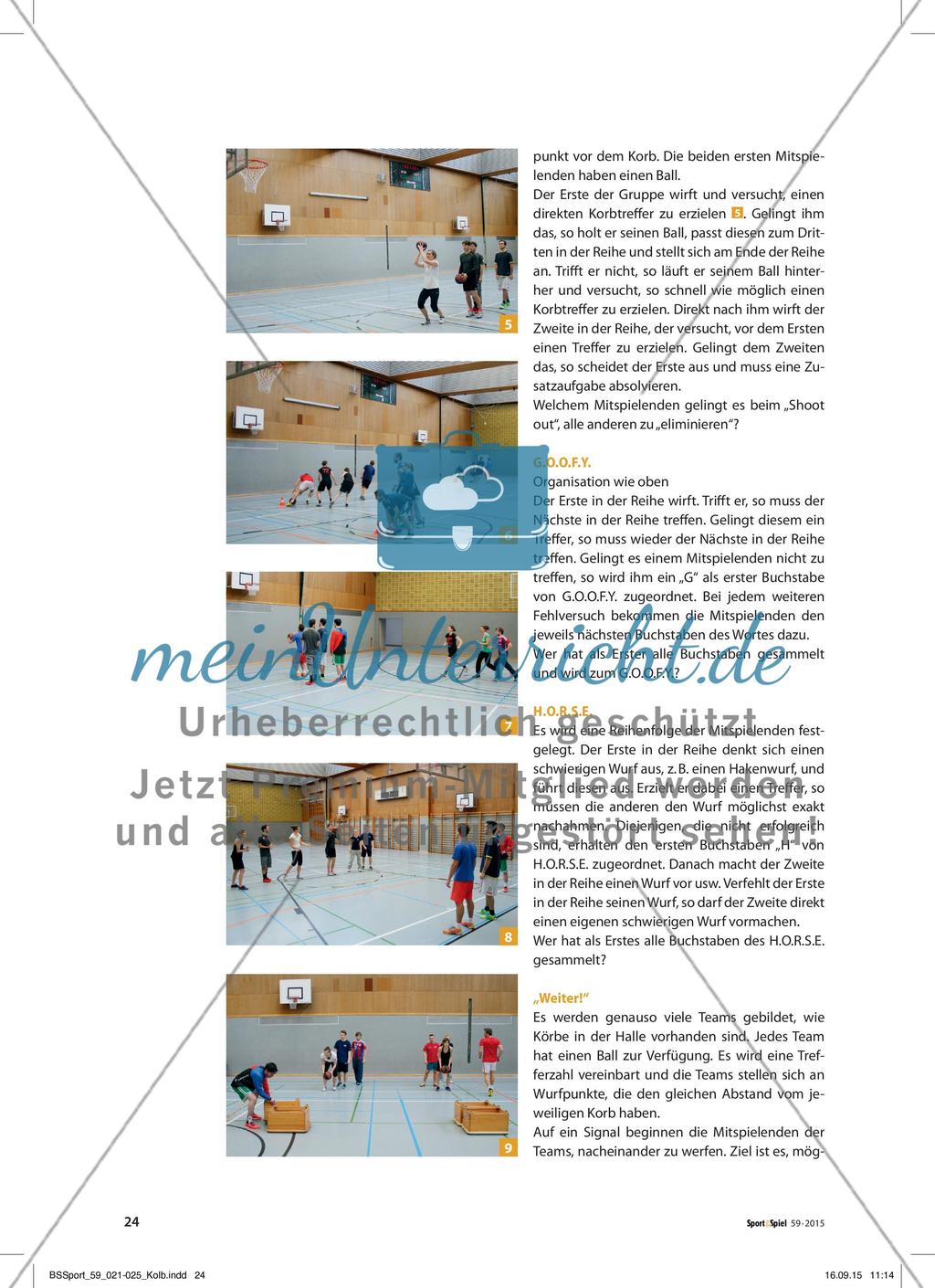 Treffer! Spannung am Korb - Kompetitive Präzisionsspiele im Sportunterricht Preview 4