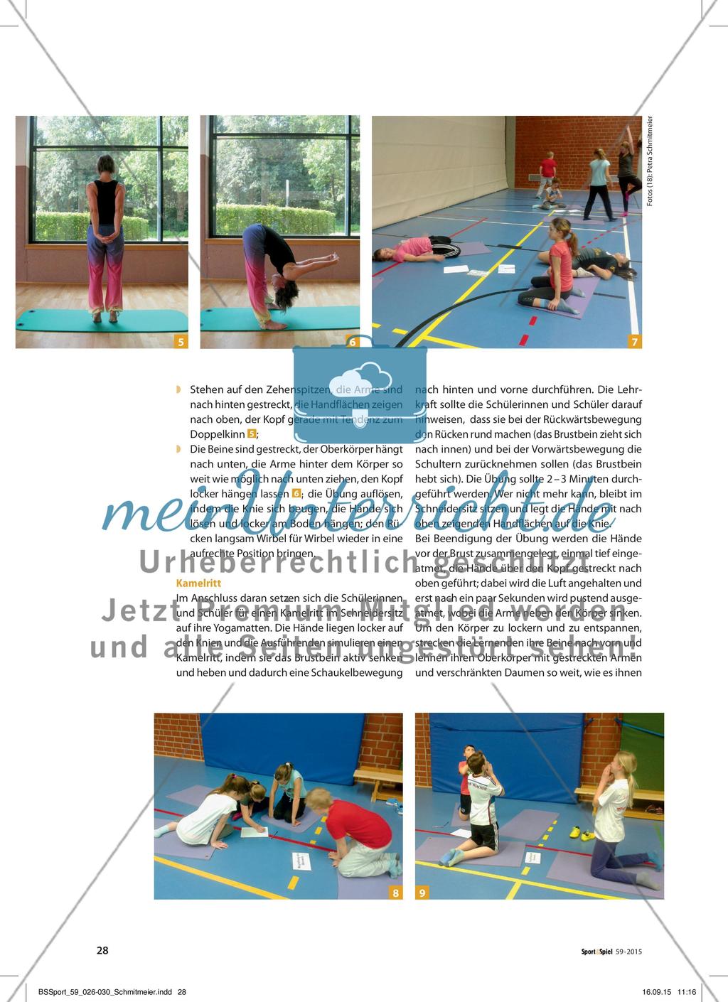 Experimentieren mit Yoga - In der Gruppe eigene Körperübungen entwickeln Preview 3