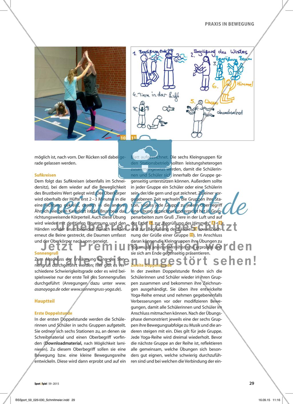 Experimentieren mit Yoga - In der Gruppe eigene Körperübungen entwickeln Preview 4