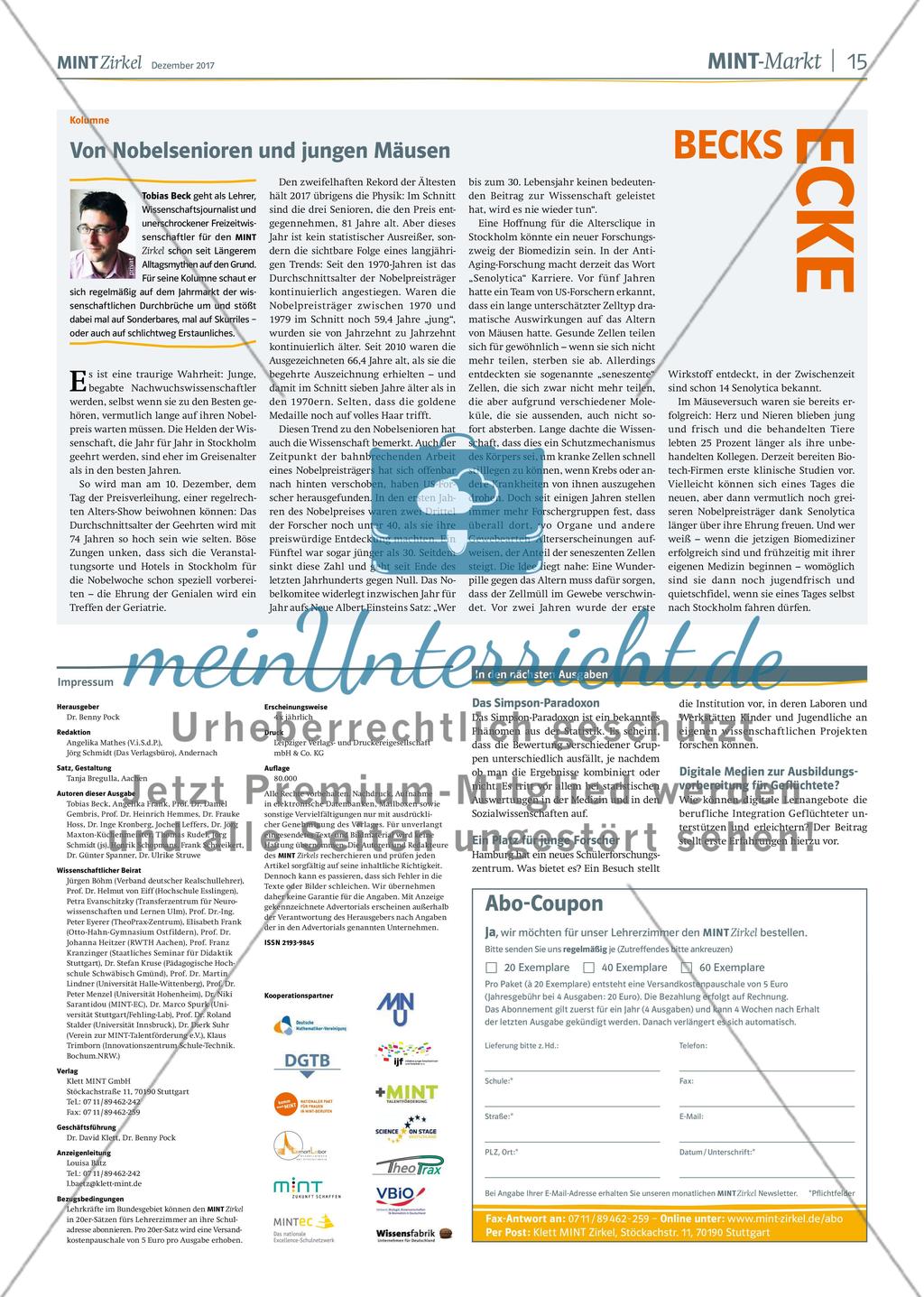 MINT Zirkel - Ausgabe 4, Dezember 2017 Preview 14