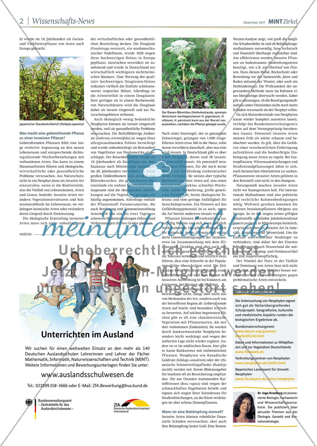 MINT Zirkel - Ausgabe 4, Dezember 2017 Preview 2