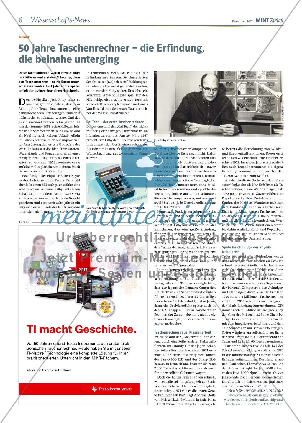 MINT Zirkel - Ausgabe 4, Dezember 2017 Preview 6
