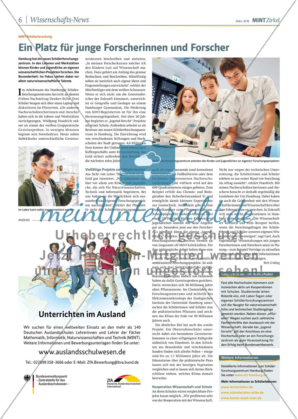 MINT Zirkel - Ausgabe 1, März 2018 Preview 6