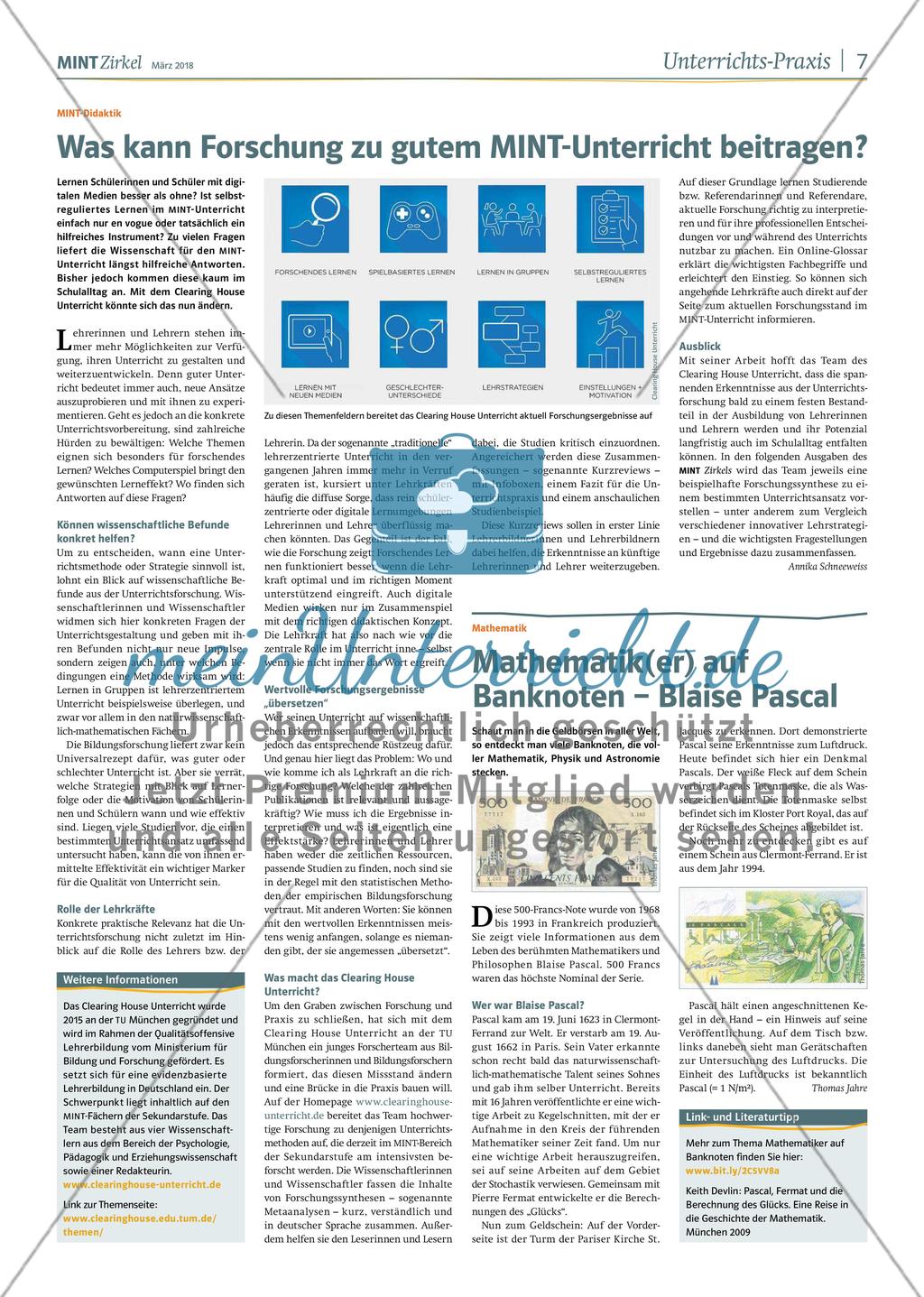 MINT Zirkel - Ausgabe 1, März 2018 Preview 7