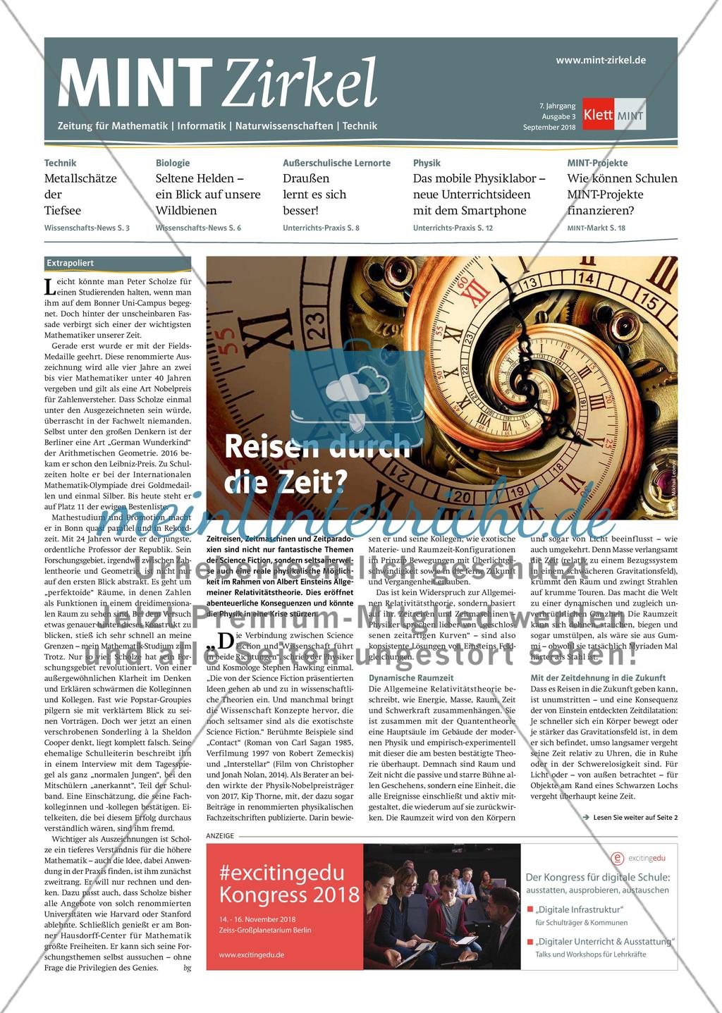 MINT Zirkel - Ausgabe 3, September 2018 Preview 1