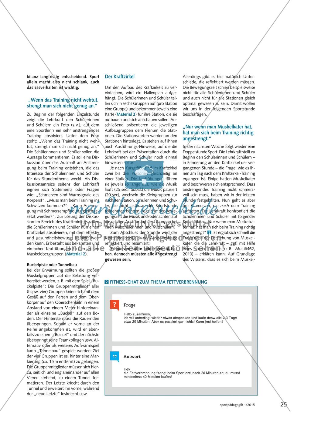 Stimmt das wirklich? - Ein Unterrichtsreihe im Kampf gegen hartnäckige Fitnessirrtümer Preview 3