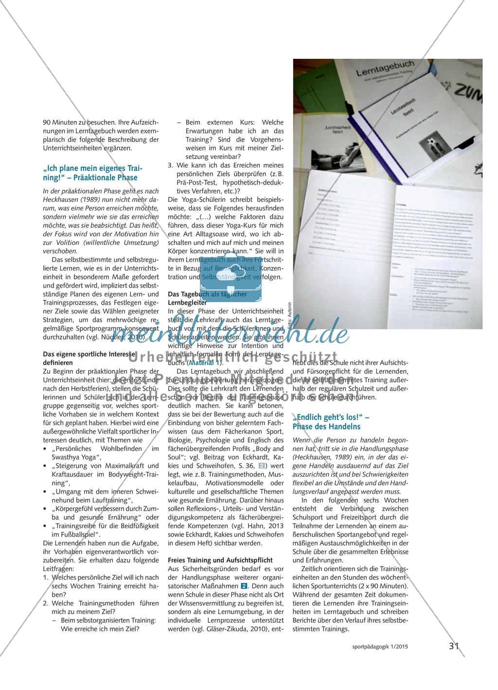 Ihr habt die Wahl! - Selbstbestimmtes Training in der Oberstufe Preview 2