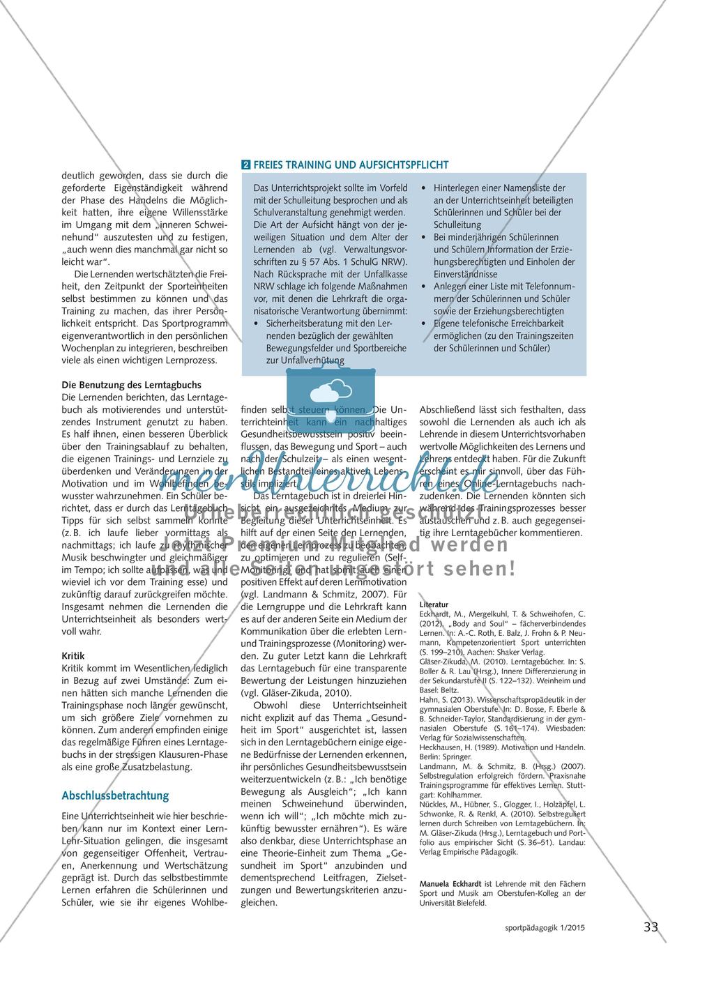 Ihr habt die Wahl! - Selbstbestimmtes Training in der Oberstufe Preview 4