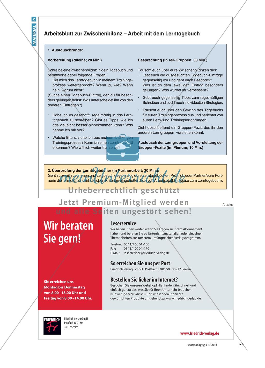 Ihr habt die Wahl! - Selbstbestimmtes Training in der Oberstufe Preview 6