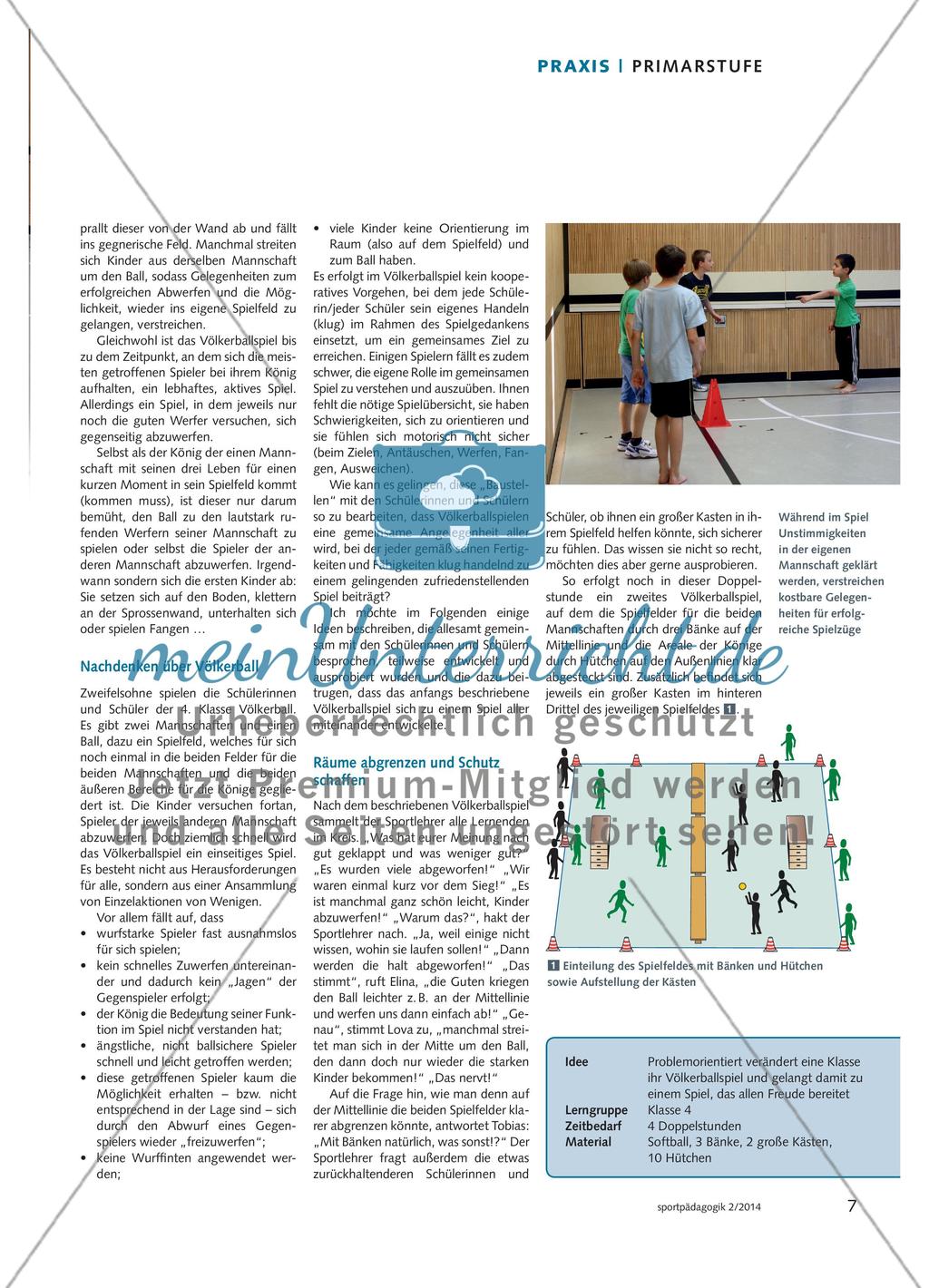 Völkerball verstehen - Neue Lerngelegenheiten in einem bekannten Spiel erkennen und nutzen Preview 2