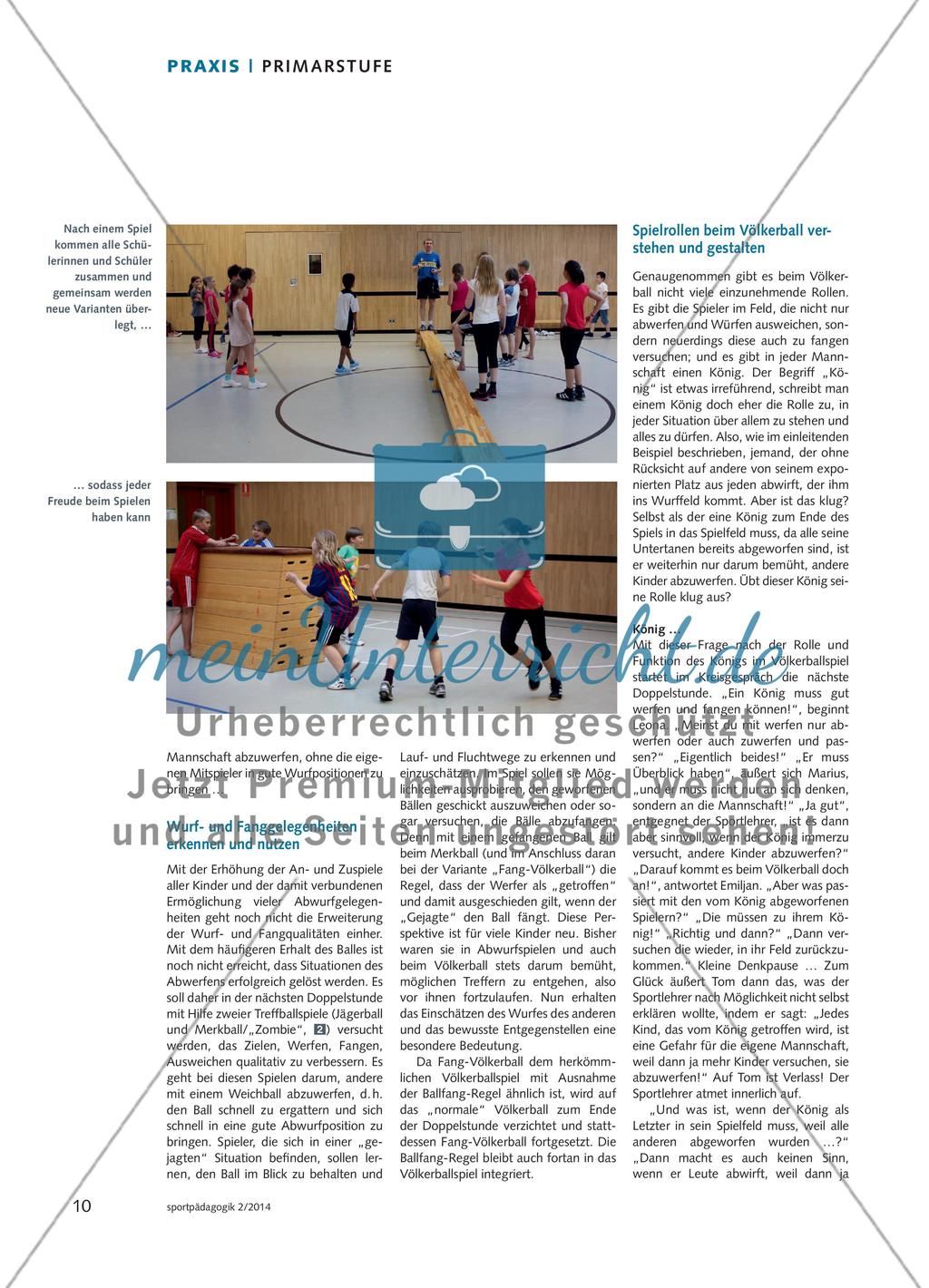 Völkerball verstehen - Neue Lerngelegenheiten in einem bekannten Spiel erkennen und nutzen Preview 5