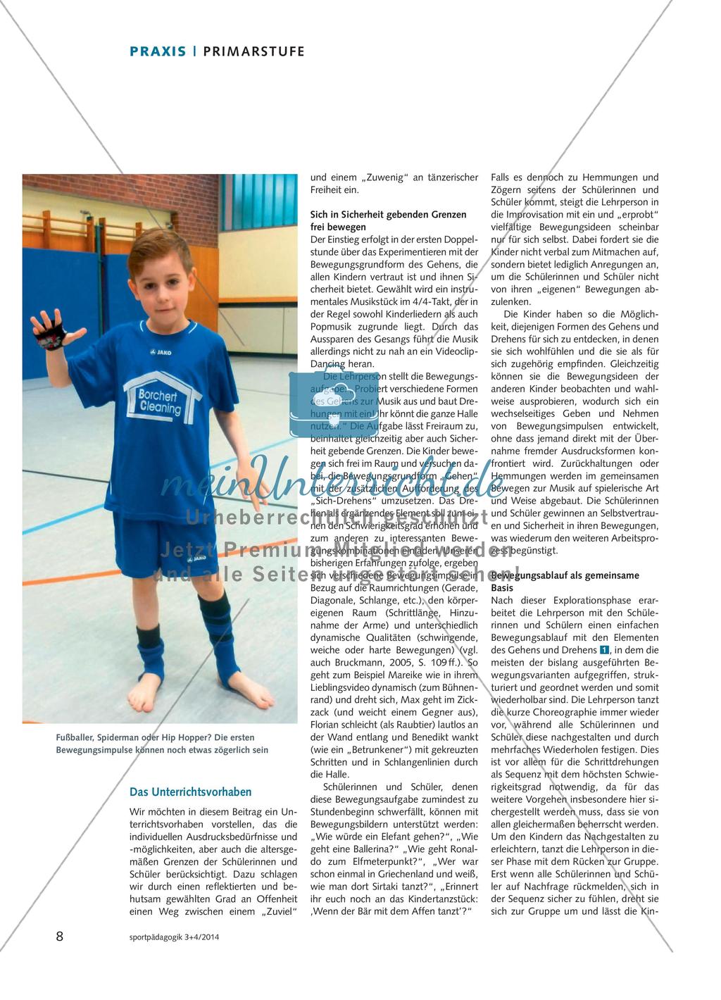 Wie Beyoncé und Benedikt zusammen tanzen können - Bewegungsgestaltungen in der Grundschule Preview 2