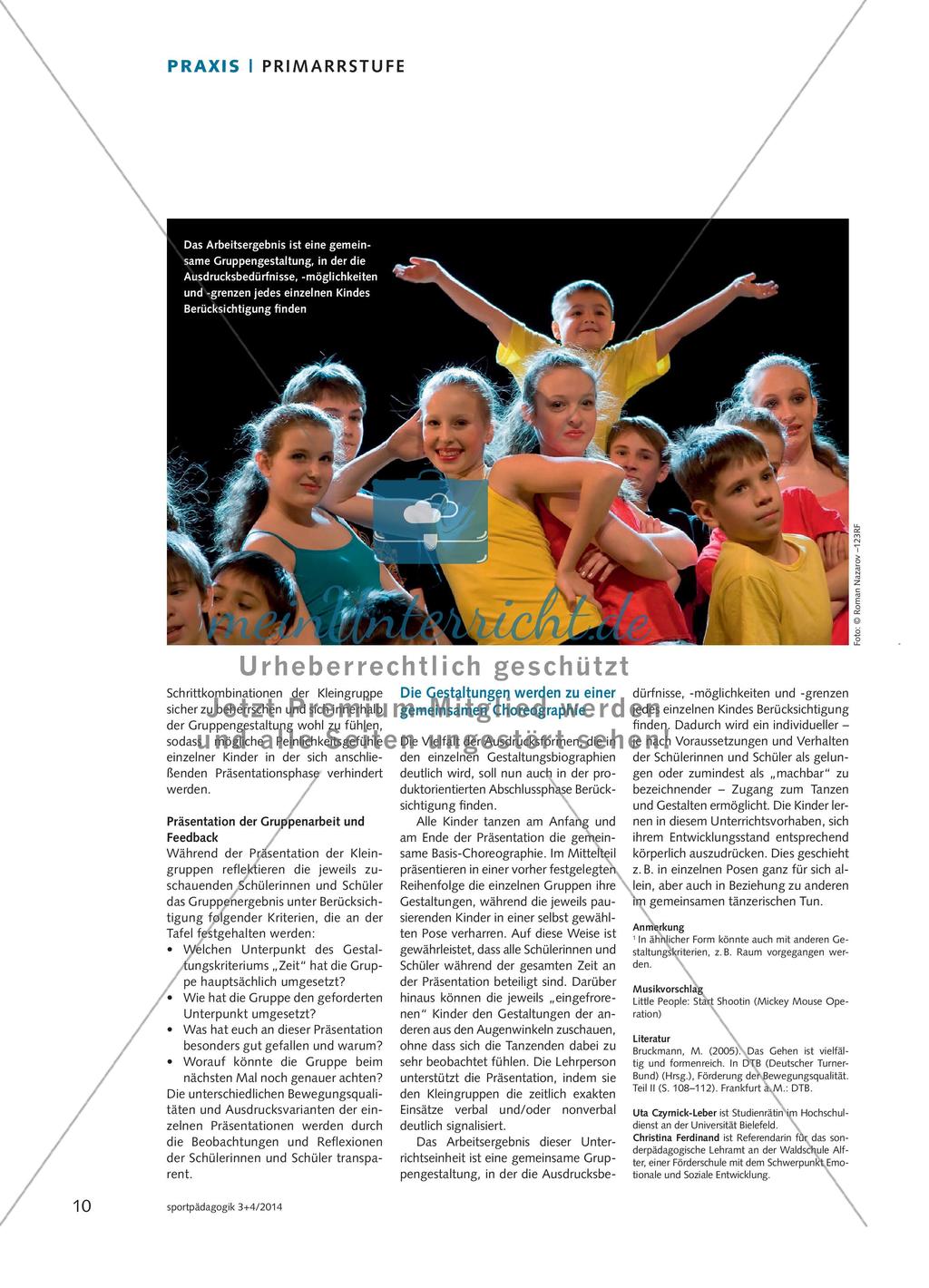 Wie Beyoncé und Benedikt zusammen tanzen können - Bewegungsgestaltungen in der Grundschule Preview 4
