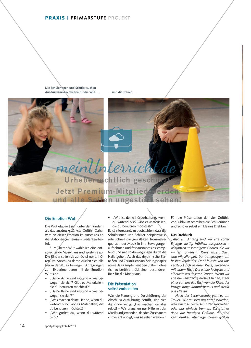 Gefühle sind wie Farben - Lernende der Klassen 1–4 gestalten ihre eigene Ausdruckstanz-Aufführung Preview 3