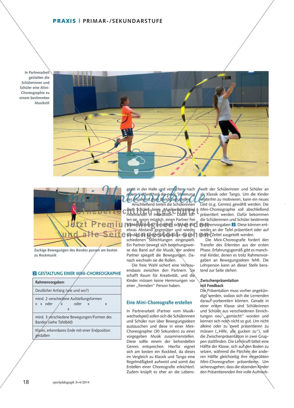 Stimmungsbänder - Verbindung von Musik und Bewegung mit dem Gymnastikband Preview 3