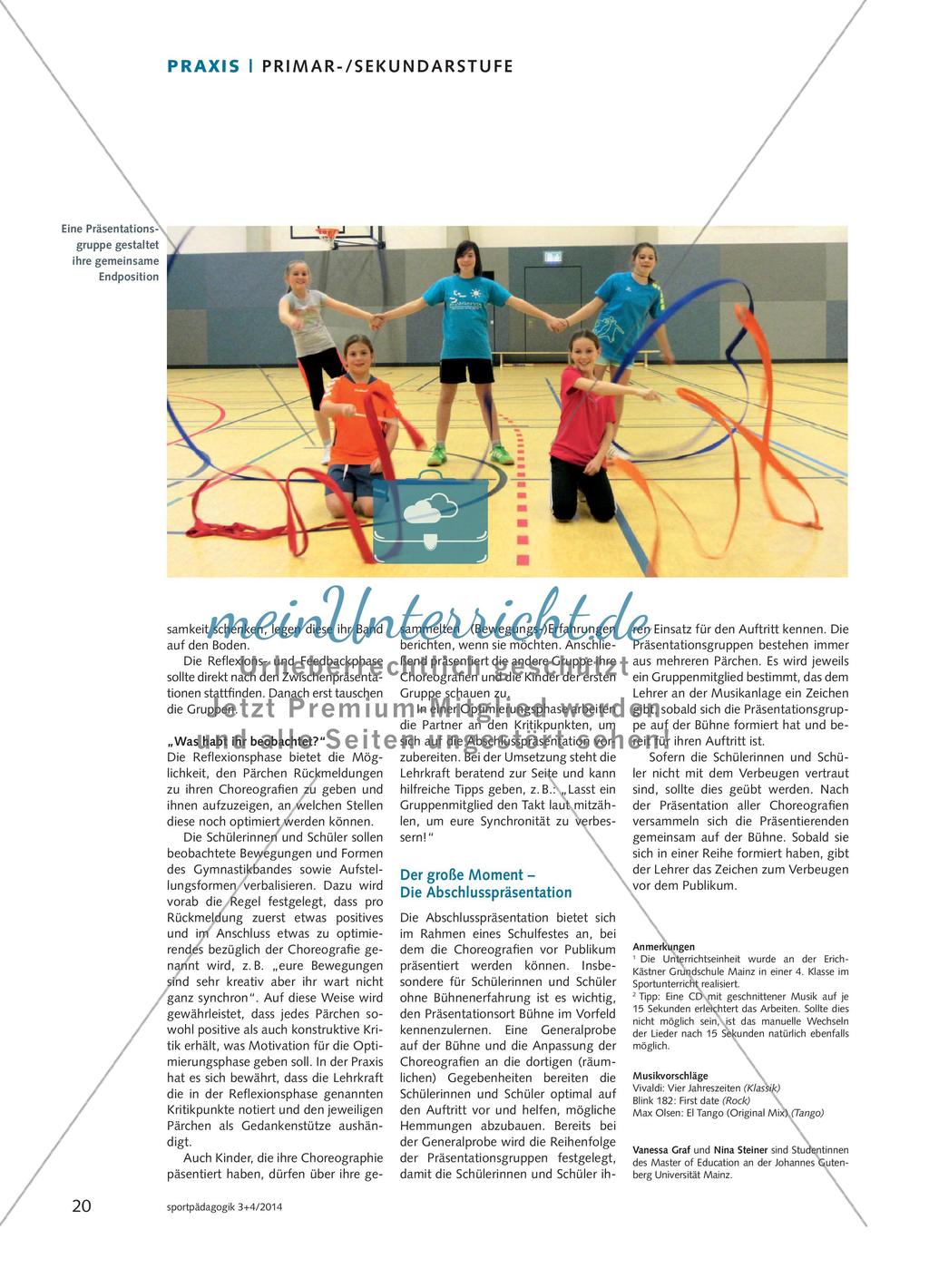 Stimmungsbänder - Verbindung von Musik und Bewegung mit dem Gymnastikband Preview 5