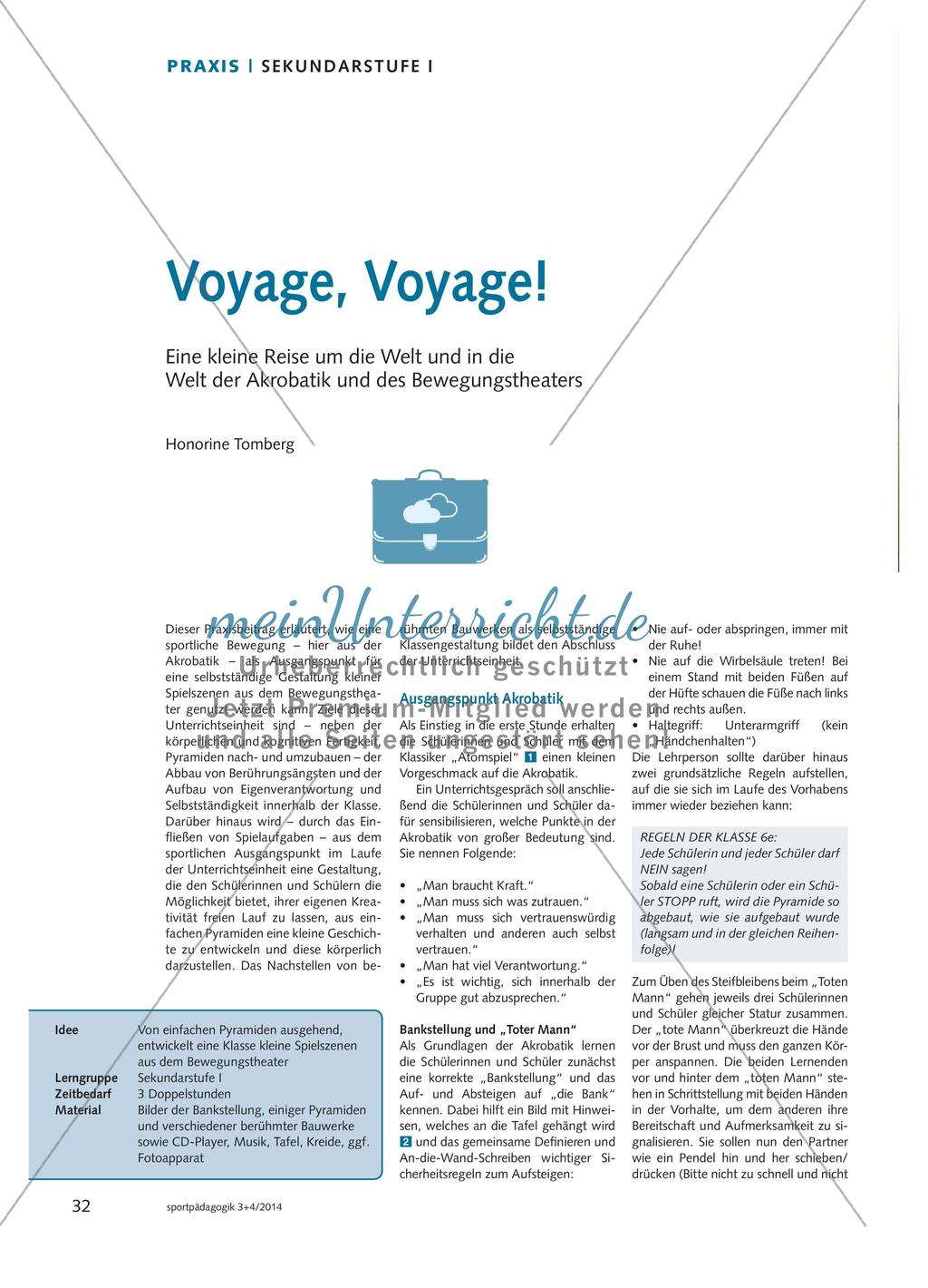 Voyage, Voyage! - Eine kleine Reise um die Welt und in die Welt der Akrobatik und des Bewegungstheaters Preview 1