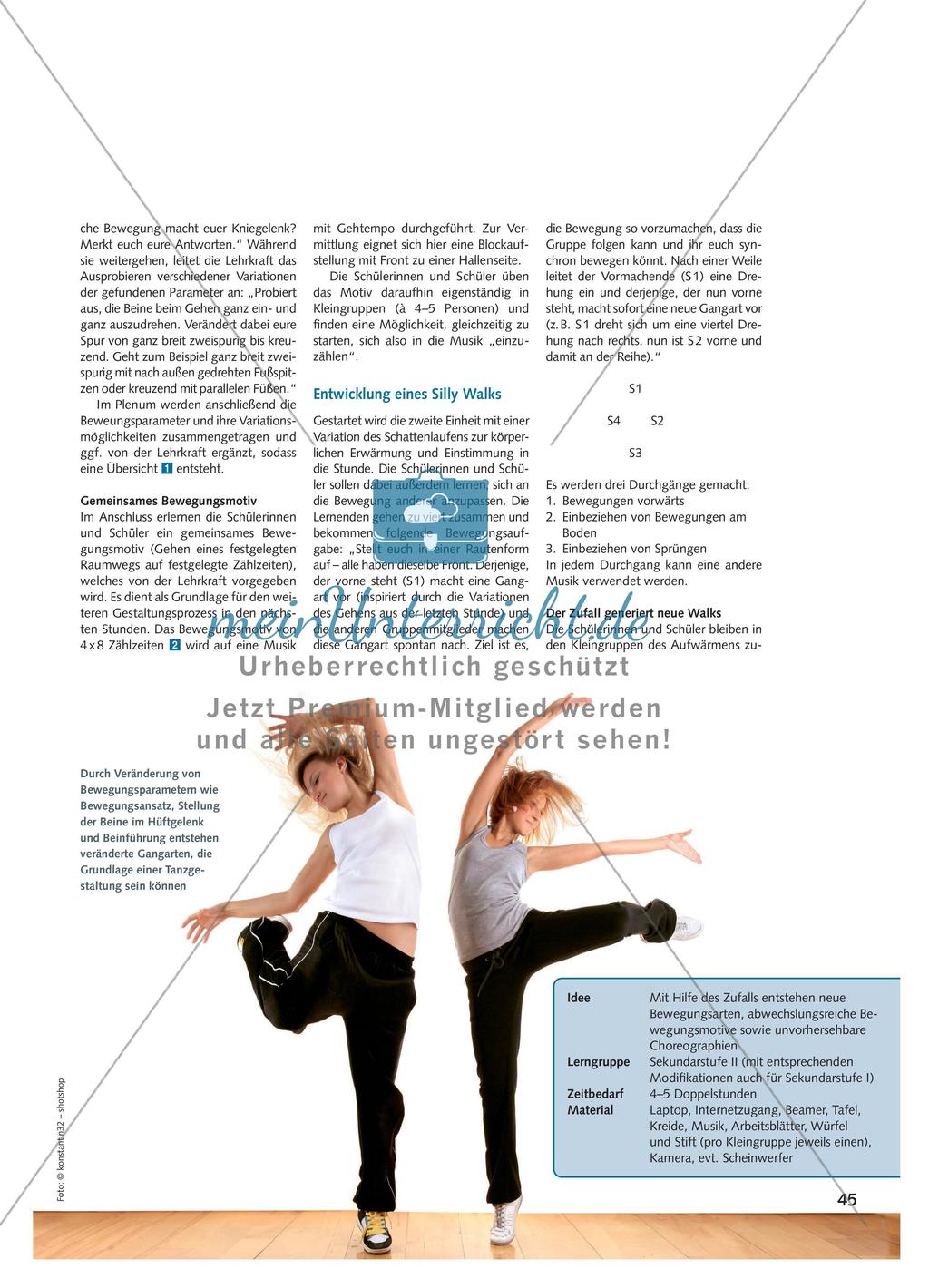 Zufällig gestaltet oder gestalteter Zufall? - Aleatorische Verfahren als Weg zur Tanzgestaltung Preview 2