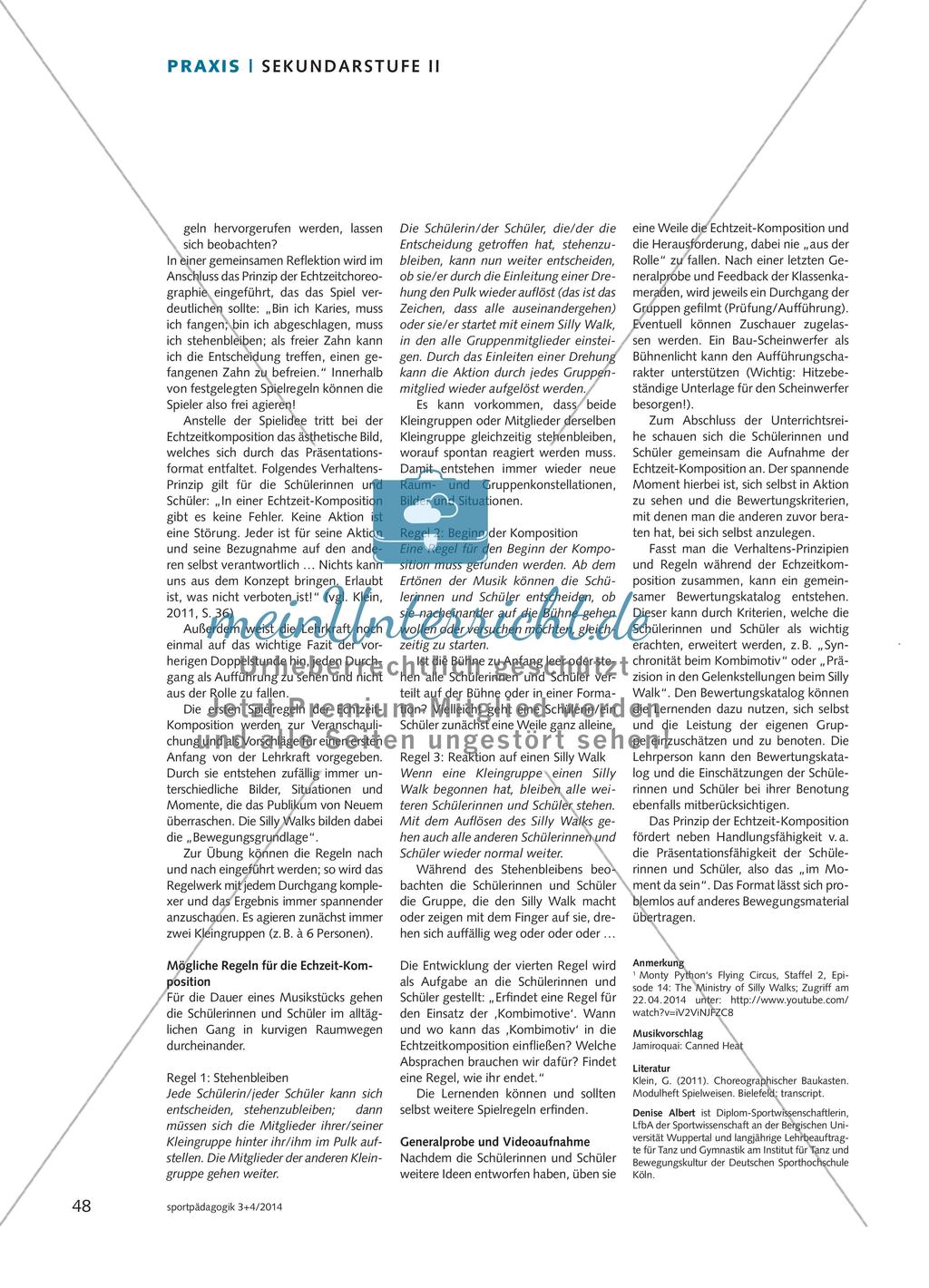 Zufällig gestaltet oder gestalteter Zufall? - Aleatorische Verfahren als Weg zur Tanzgestaltung Preview 5