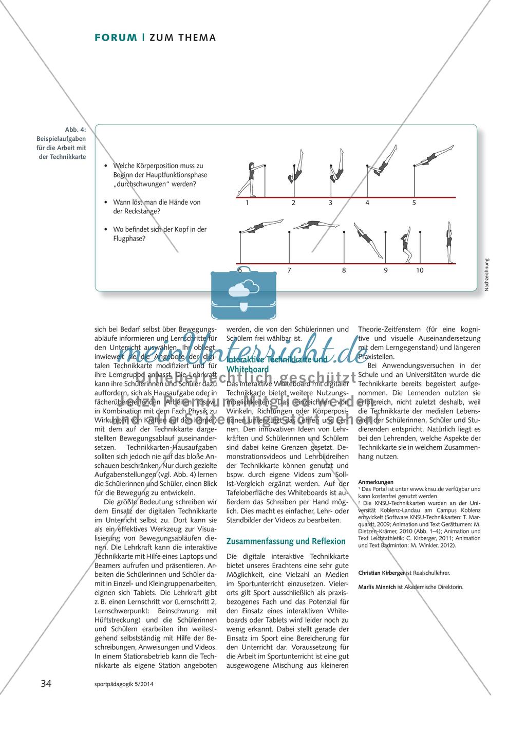 Sportunterricht mit der interaktiven Technikkarte - Digitale Medien im Schulsport nutzen Preview 3
