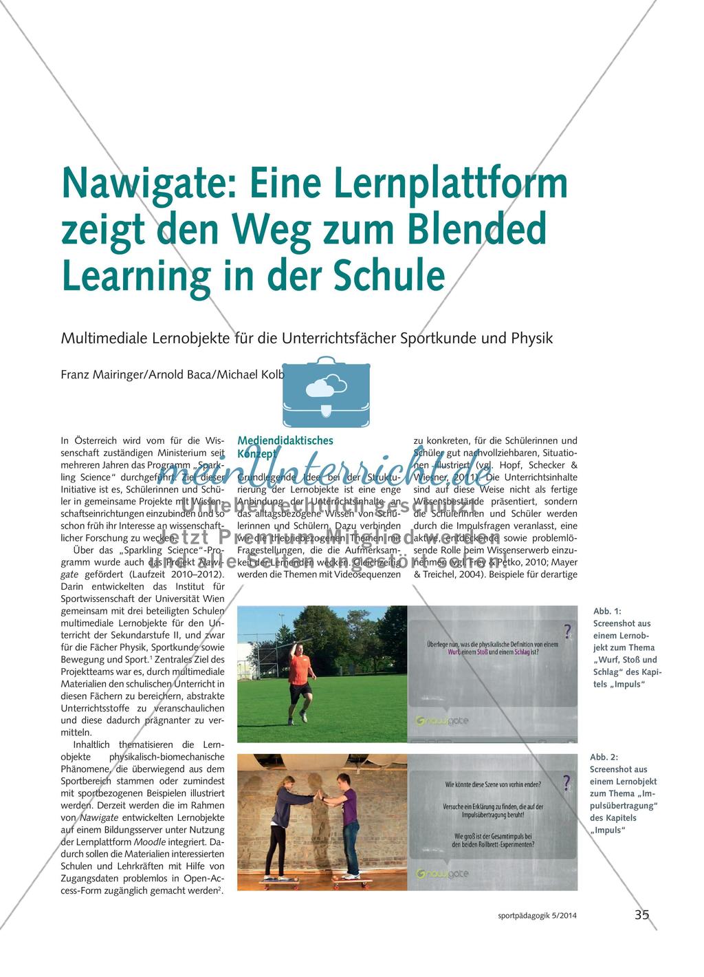 Nawigate: Eine Lernplattform zeigt den Weg zum Blended Learning in der Schule Preview 1