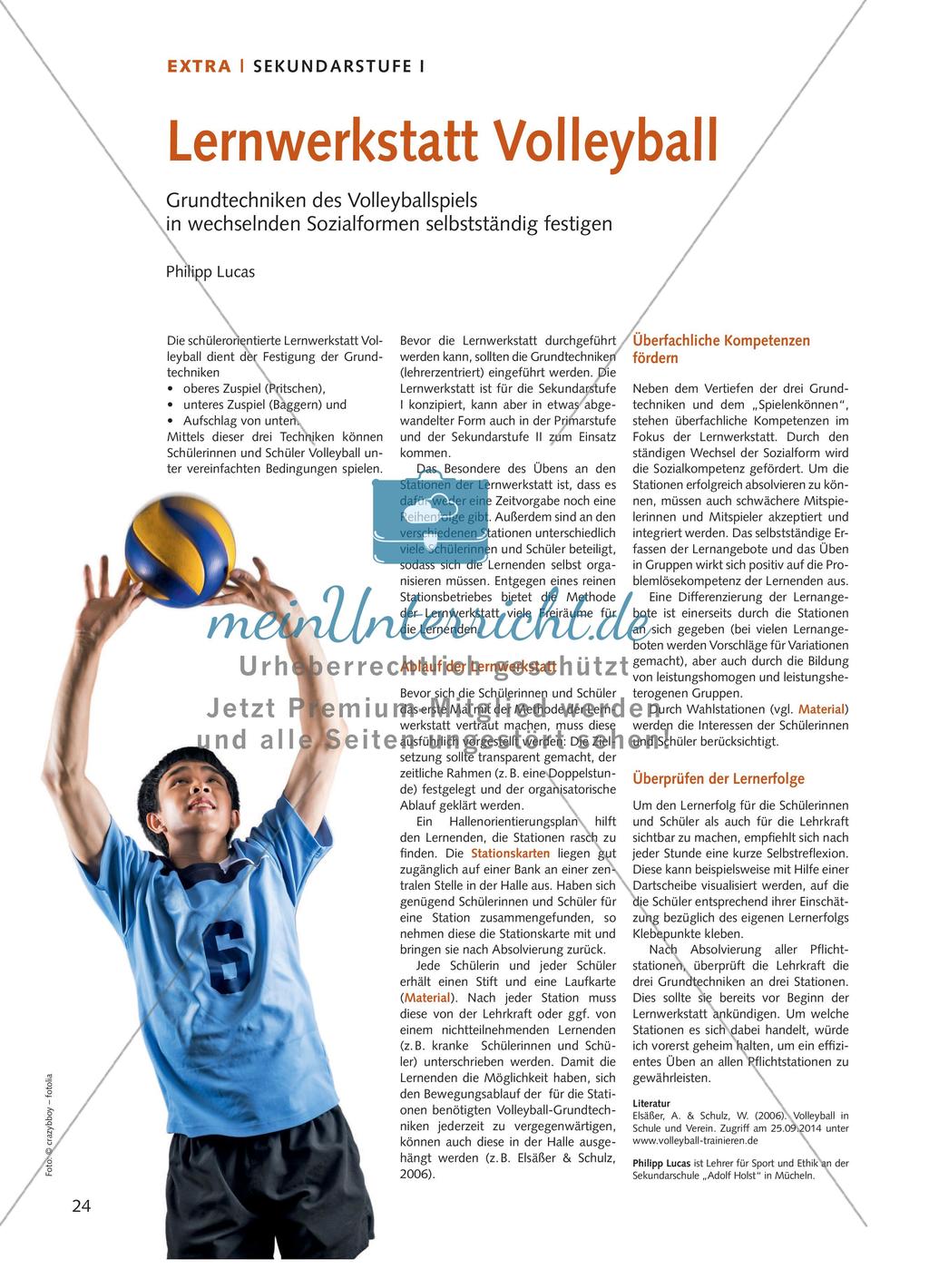 Lernwerkstatt Volleyball Preview 1