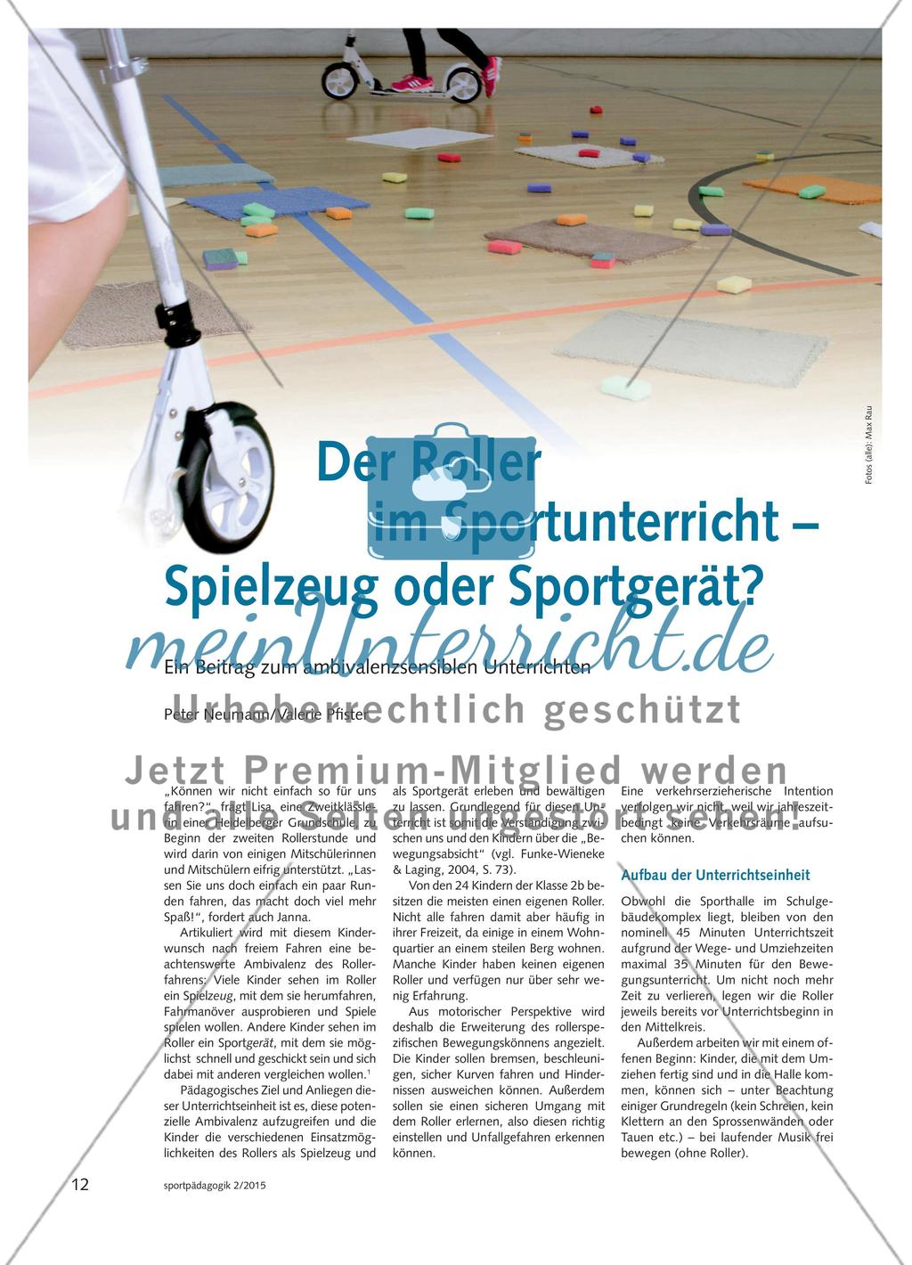 Der Roller im Sportunterricht – Spielzeug oder Sportgerät? Preview 1