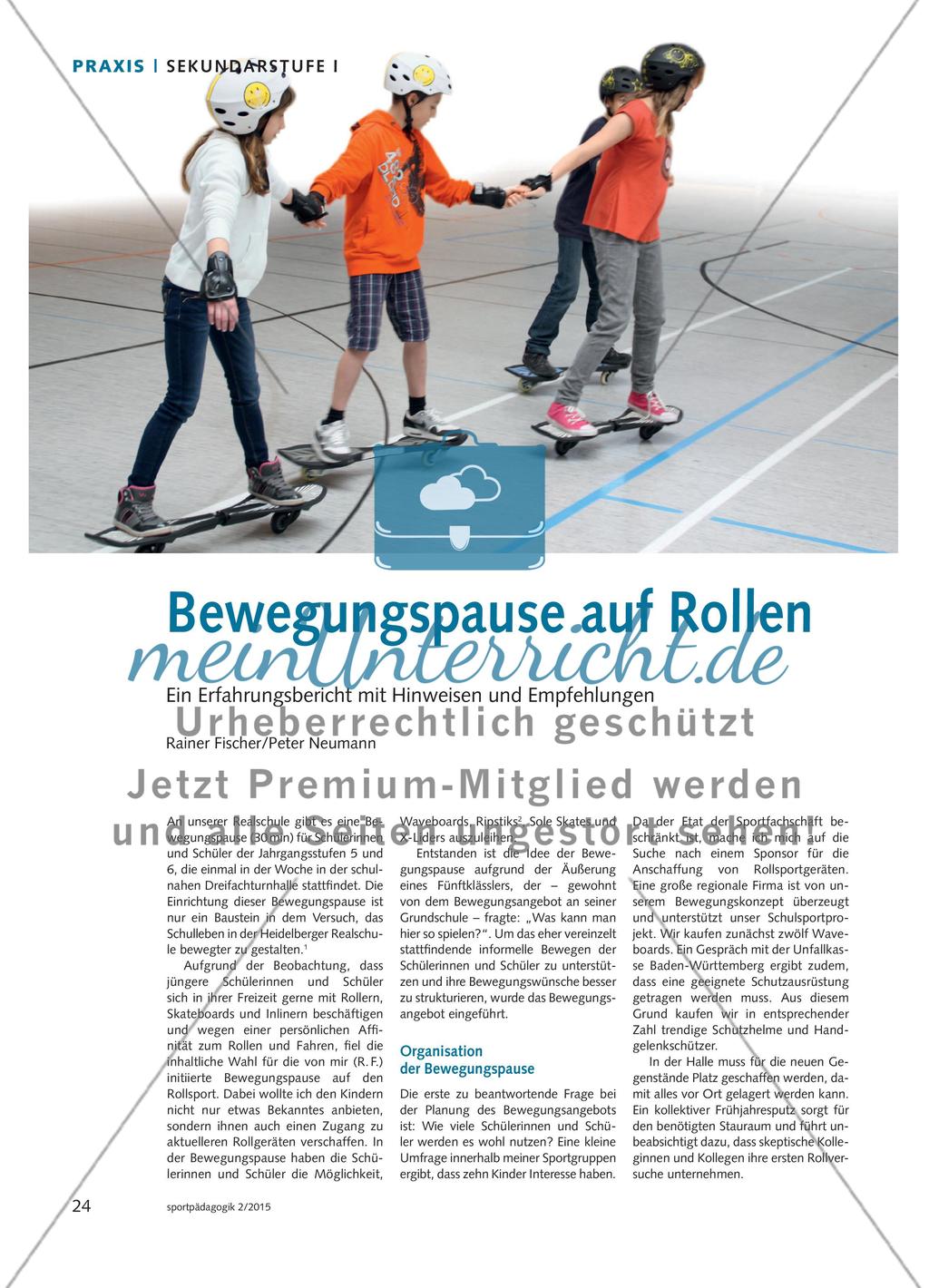 Bewegungspause auf Rollen - Ein Erfahrungsbericht mit Hinweisen und Empfehlungen Preview 1