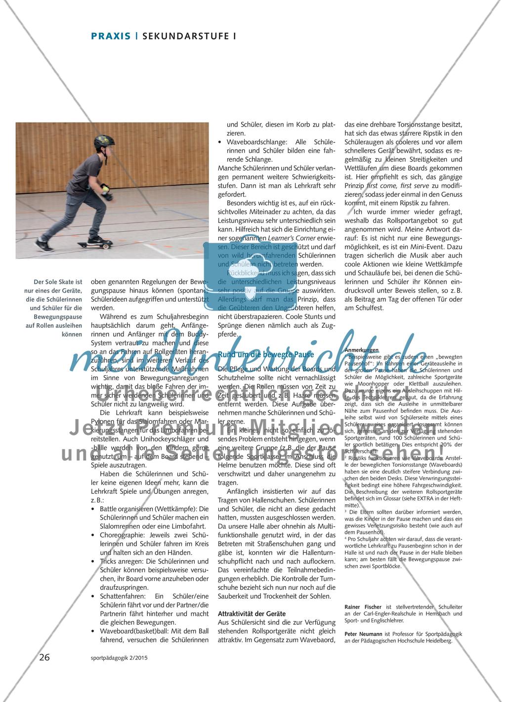 Bewegungspause auf Rollen - Ein Erfahrungsbericht mit Hinweisen und Empfehlungen Preview 3