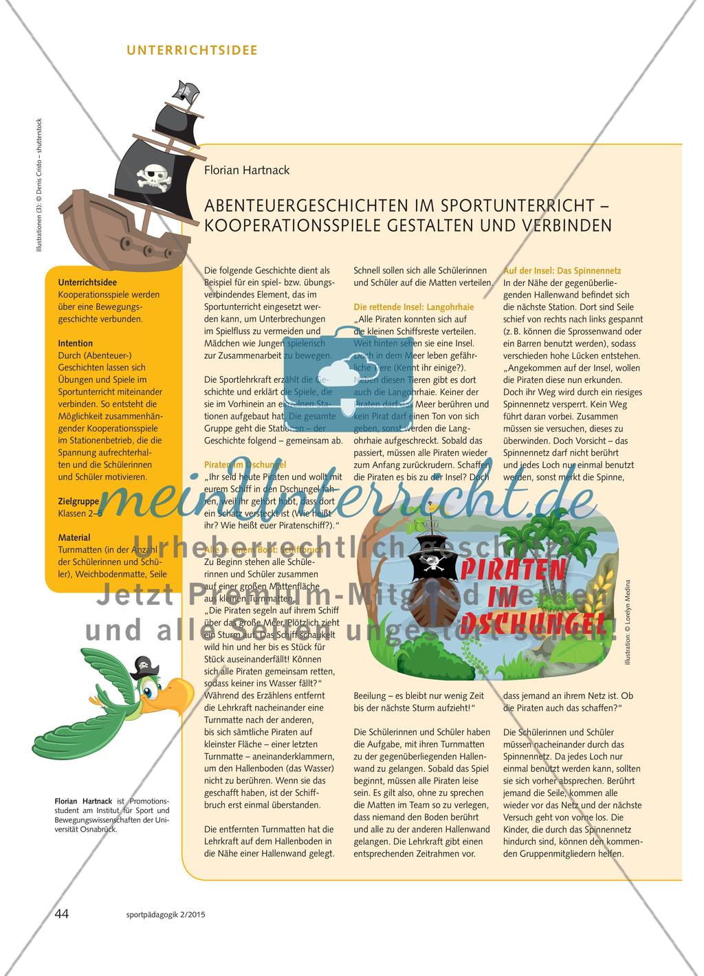 ABENTEUERGESCHICHTEN IM SPORTUNTERRICHT – KOOPERATIONSSPIELE GESTALTEN UND VERBINDEN Preview 1