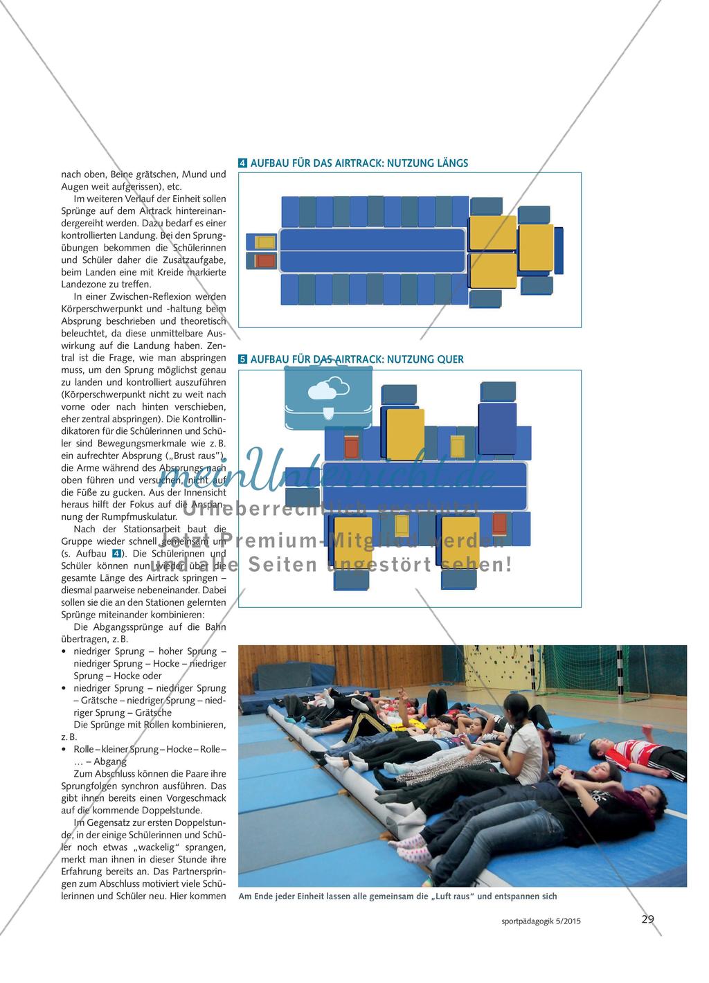 Hüpfburg für Große - Das Airtrack im Sportunterricht Preview 4
