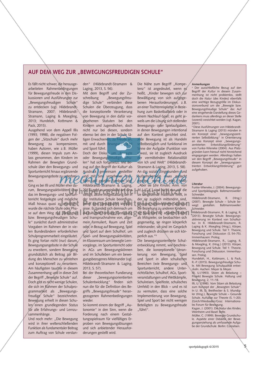 Bewegungsfreude - Annäherungen an einen besonderen Begriff Preview 4